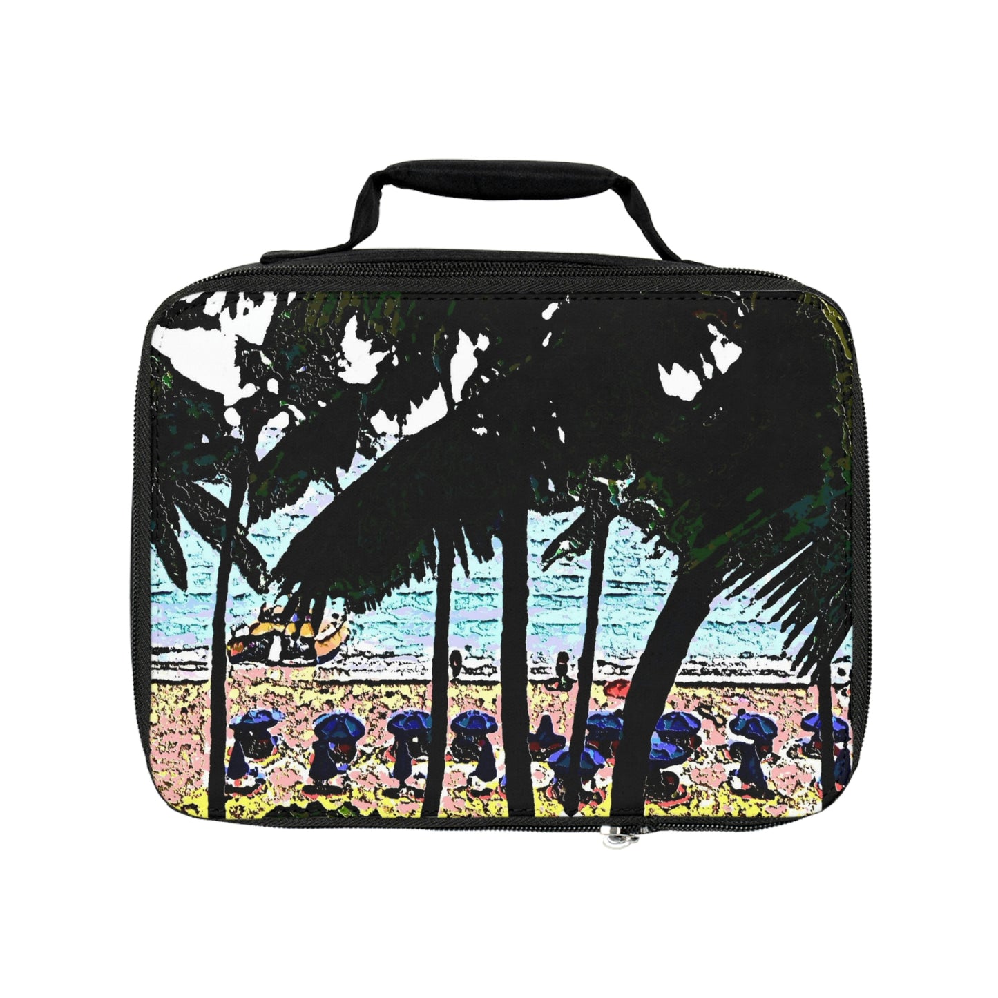 Lunch Bag ... "A Beautiful Beach Amongst The Palms" ... The Outrigger Waikiki, Honolulu, Oahu ... Original Works ...