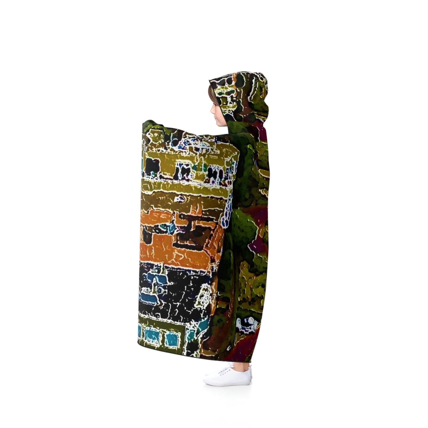 Hooded Blanket ... A Crazy Street ... 'Eight Winding Curve-Switchbacks' ... "Lombard Street, San Francisco, CA' ... Family Archives: 1970's ... Original Works ...