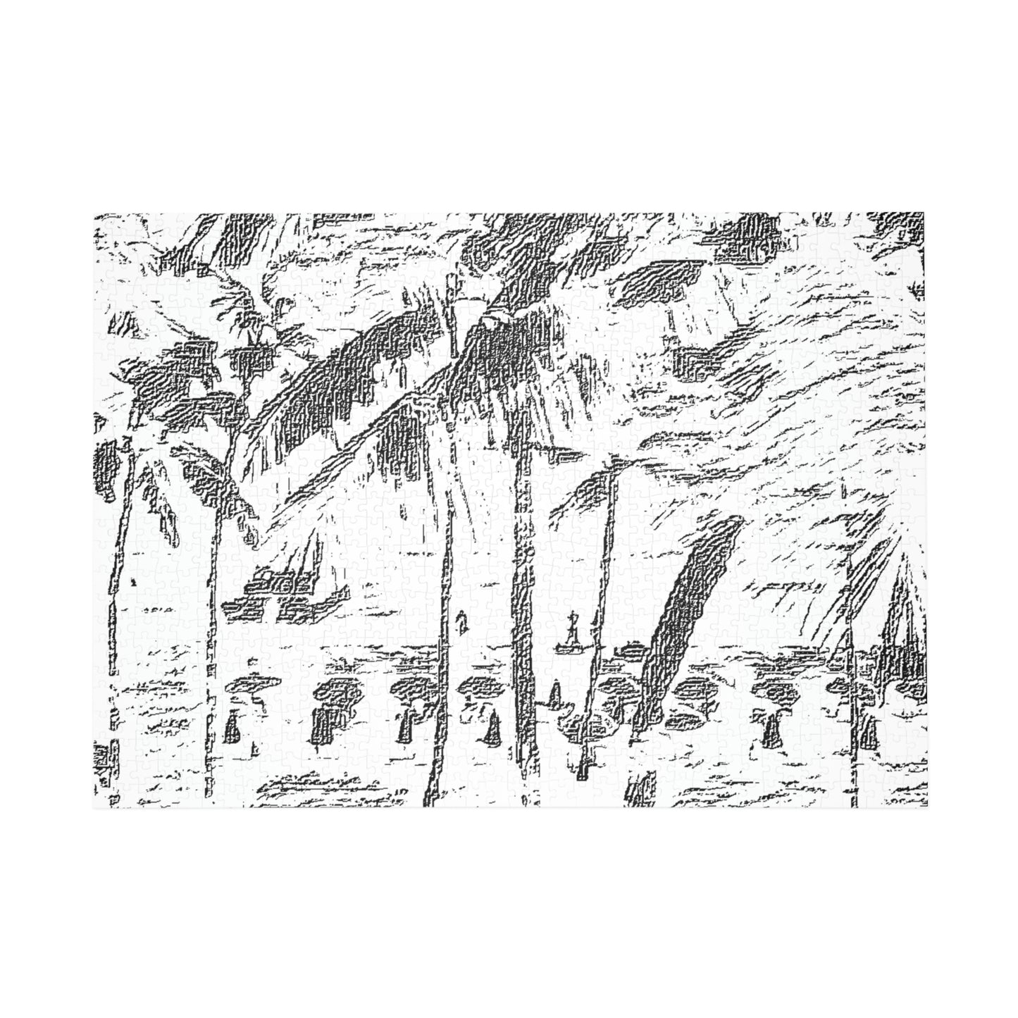 Puzzle (96, 252, 500, 1000-Piece) ... "The Royal Hawai'ian: Waikiki Beach_Beach" ... Honolulu, HI ... Ocotber 2014 (Halloween) ... Original Works ...