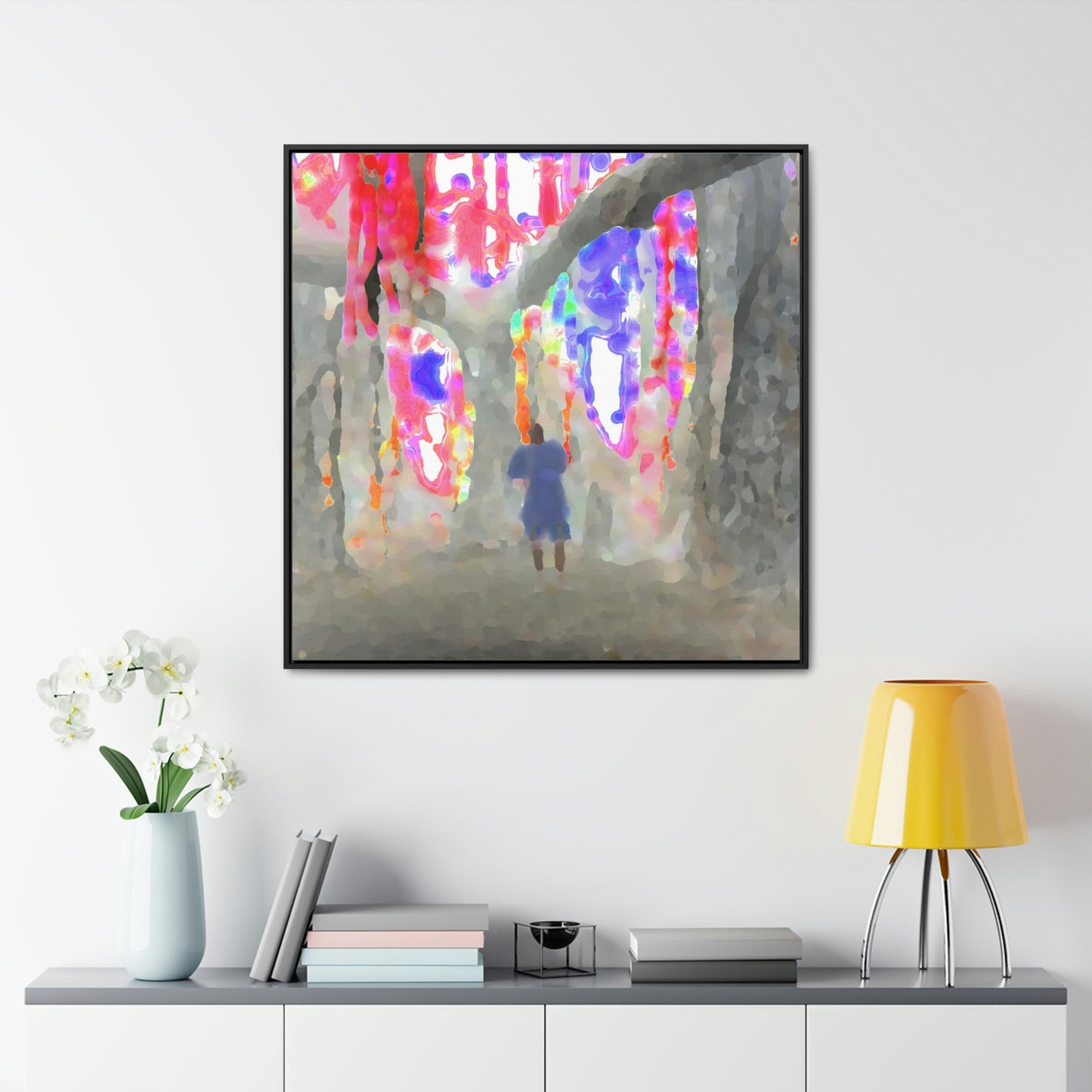 Gallery Canvas Wraps, Square Frame ... 'More' ... Jesuit Philosophy ... "In The Polynesian Banyans ..."