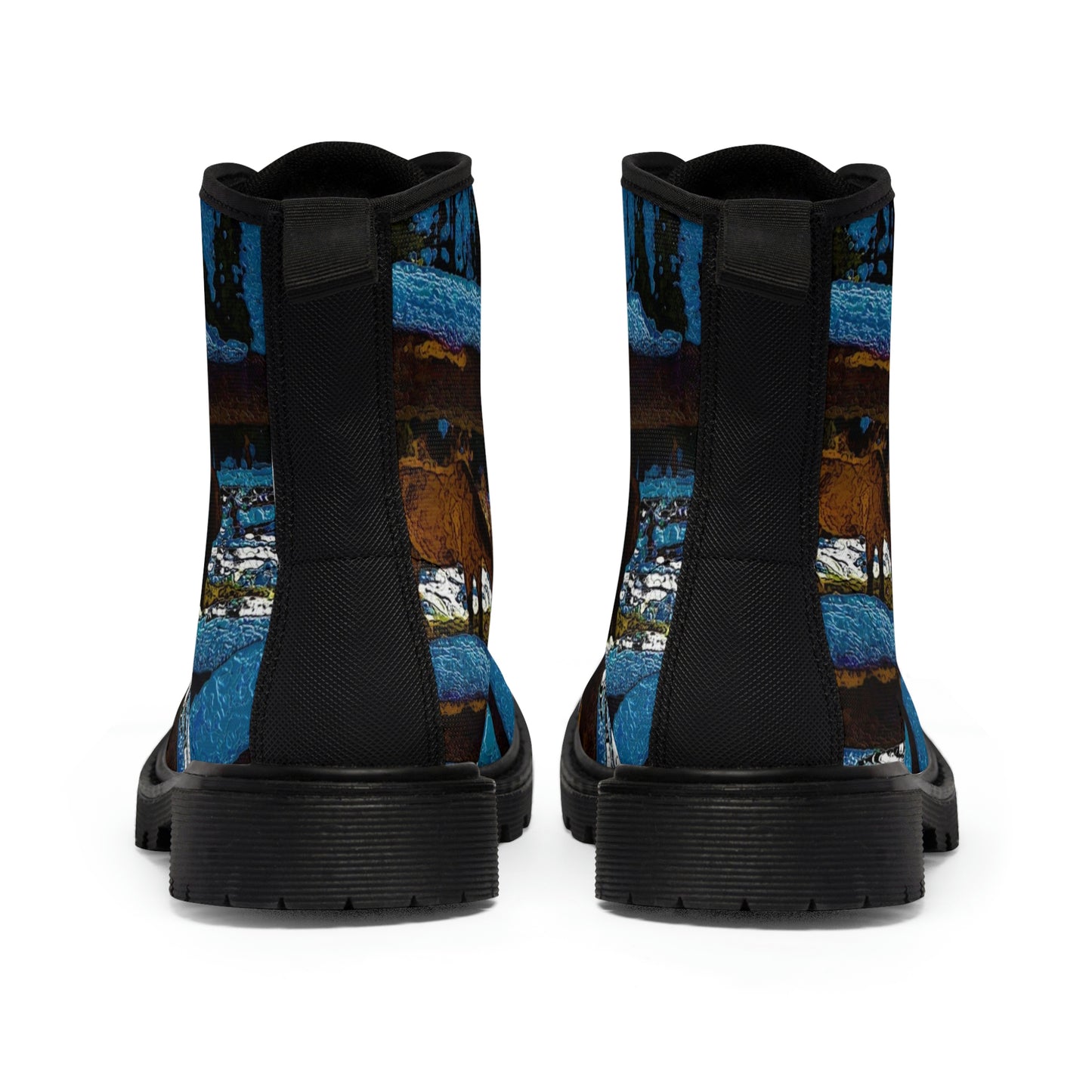 Women's Canvas Boots ...  A Horse ... A Saddle ...  Foraging Through The Snow ...  An_Asses 'Cry' ... Central Idaho, November 2022 ...  Original Works ..