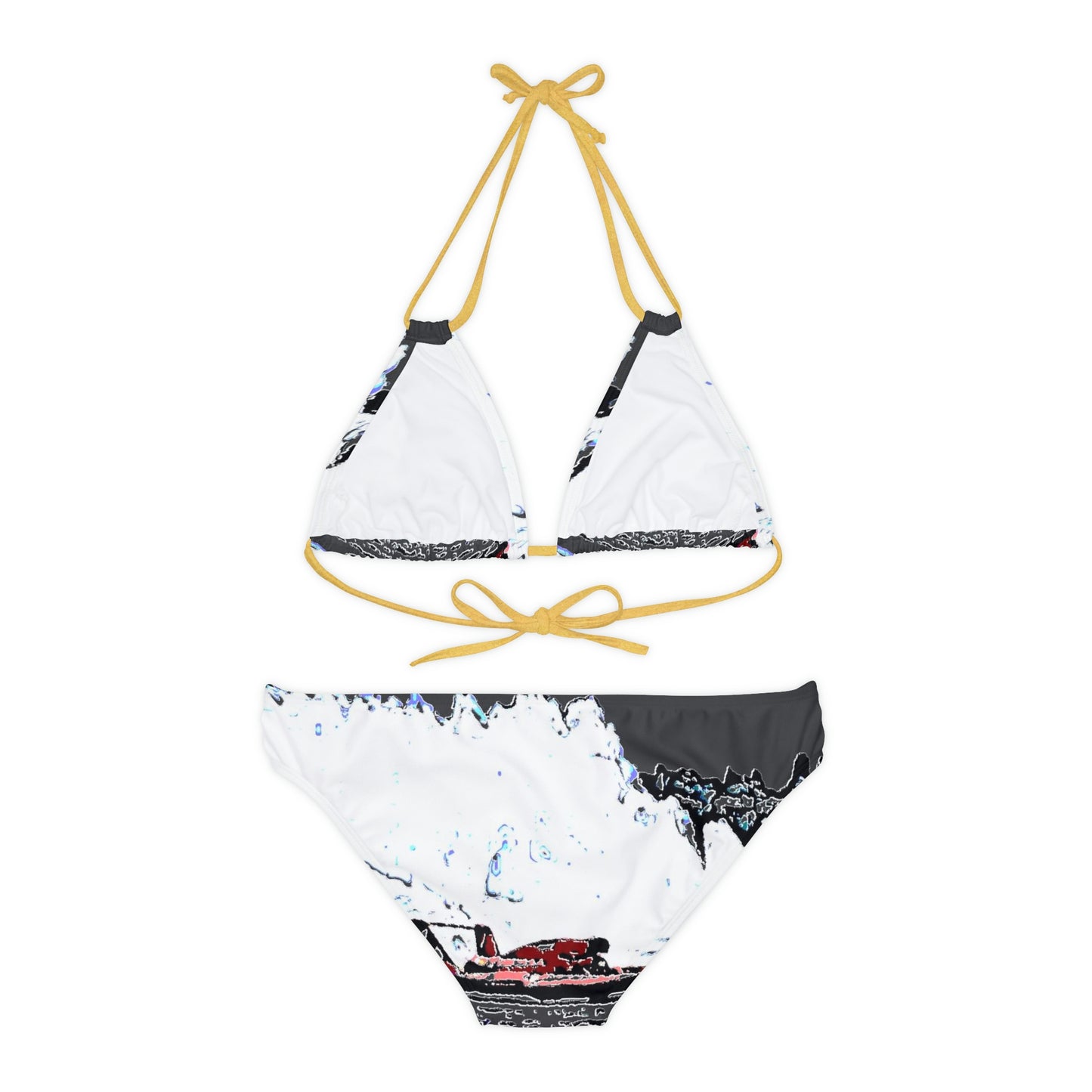 Strappy Bikini Set ... Seattle Columbia Cup On Lake Washington ... "Dave Wilcox Heads For The Win" ... Associate Gift-Photo ... Original Works ...