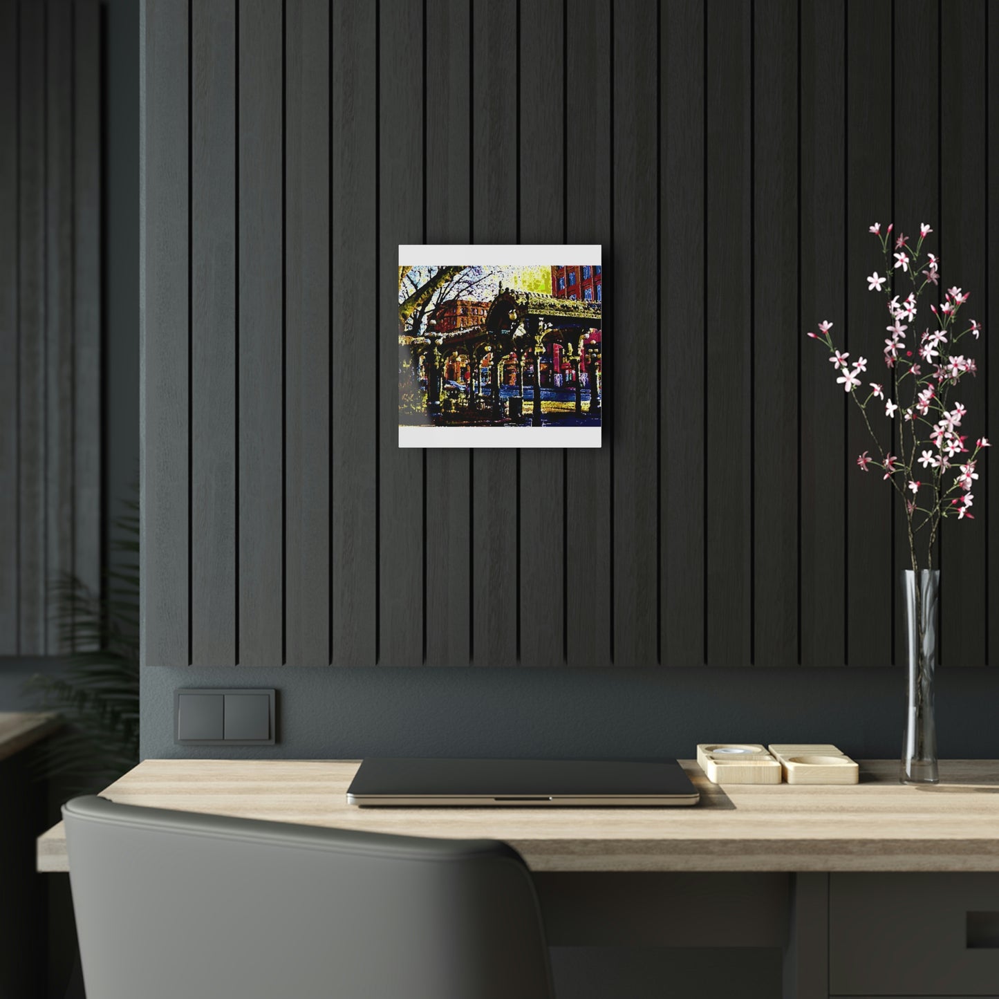 Acrylic Prints .. A Very Fine Place To Meet ... To Catch The Bus ... 'To Find A Friend' .. Just-To-Hangout ... Dr FJHolt Base Photo ... Original Works ...