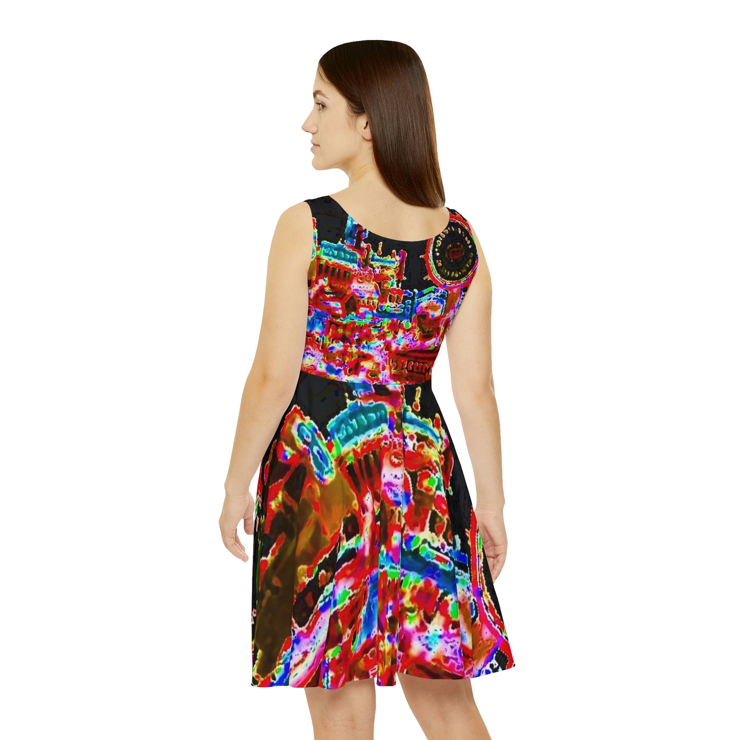 Women's Skater Dress ... "No.9 Fishermen's Grotto - Fishermen's Wharf, SF, California" ... Family Archives: 1970's ... Original Works ...