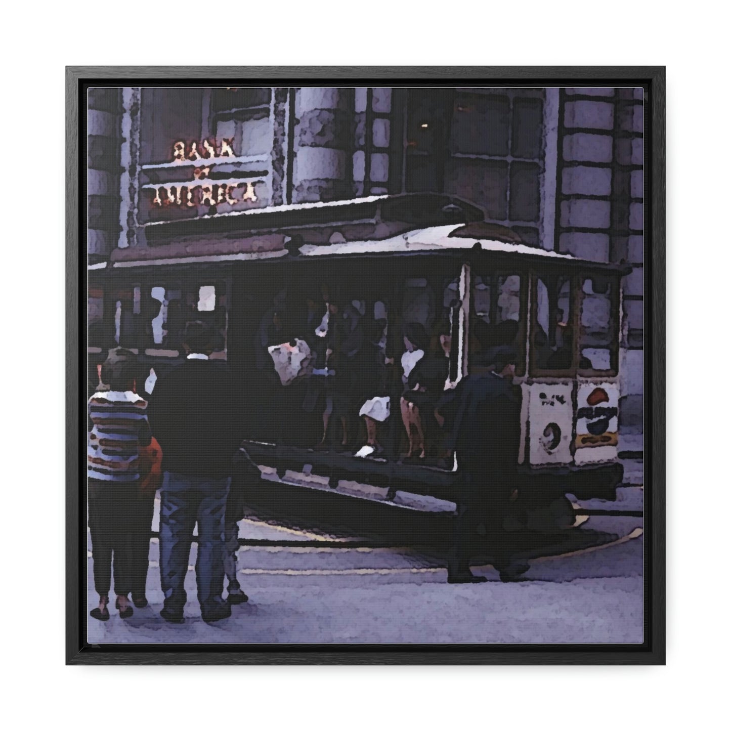 Gallery Canvas Wraps, Square Frame ... San Francisco ... 'Rice-A-Roni-A-San Francisco Treat' ... "A Cable Car Classic" ... Family Archives: 1973 ... Original Works ...