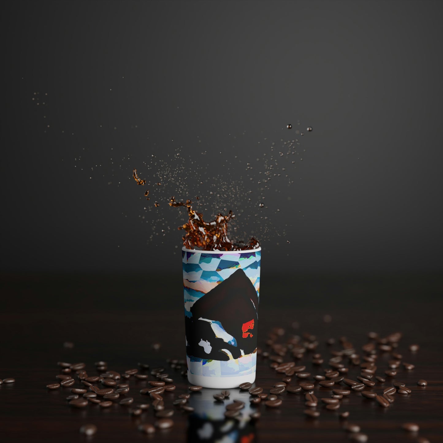 Conical Coffee Mugs (3oz, 8oz, 12oz) ... After An Intense Snow Storm ... 'Digging Out' ... A Vehicle & Cabin "In The Mountains" ... March 2023 ... Original Works ...