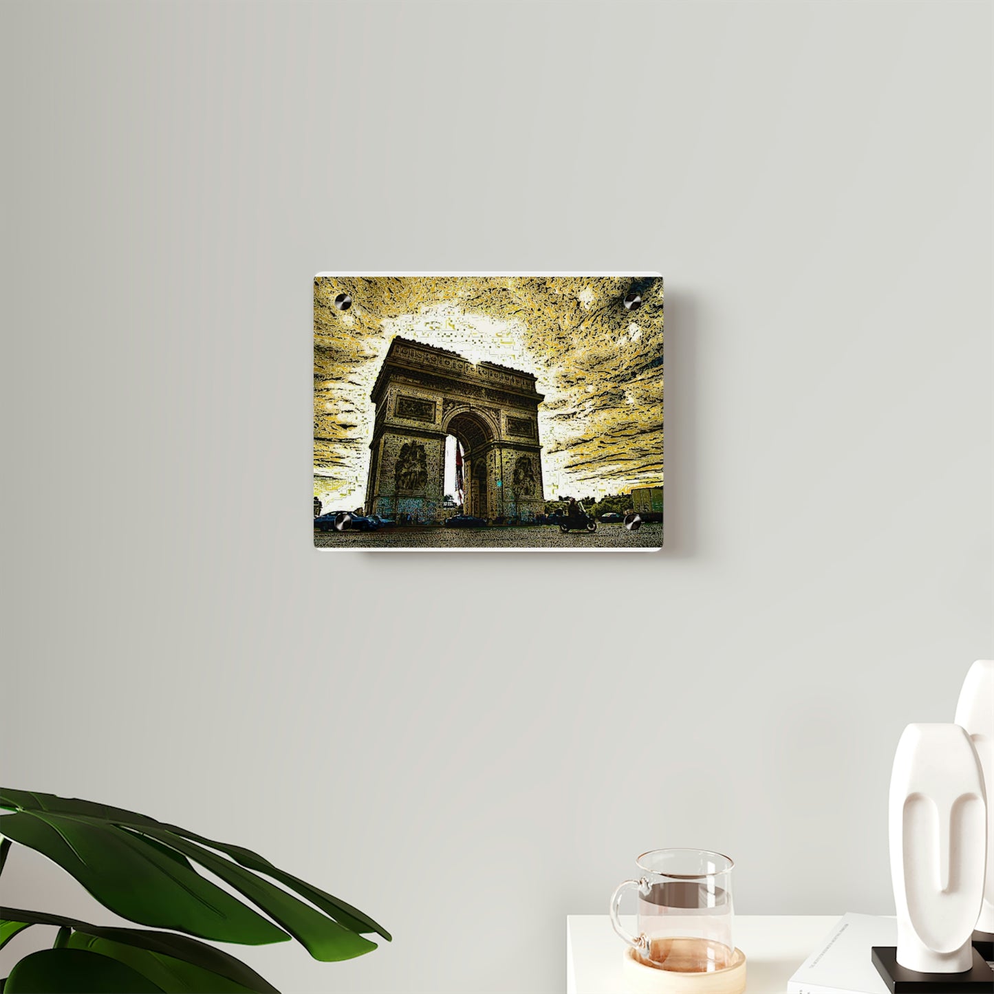 Acrylic Wall Art Panels ...  L'Arc de Triomphe ... 'Barbara Joan Bonnell-Holt Photo' ... Circa 1972 ... Oringinal Works ...
