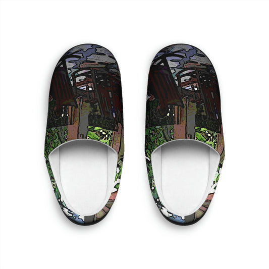 Men's Indoor Slippers ... Lanai & Rocking Chairs At: 'The Pink Palace' ... The Royal Hawai'ian ... Honolulu, HI ... '27Oct2014' ... Original Works ...