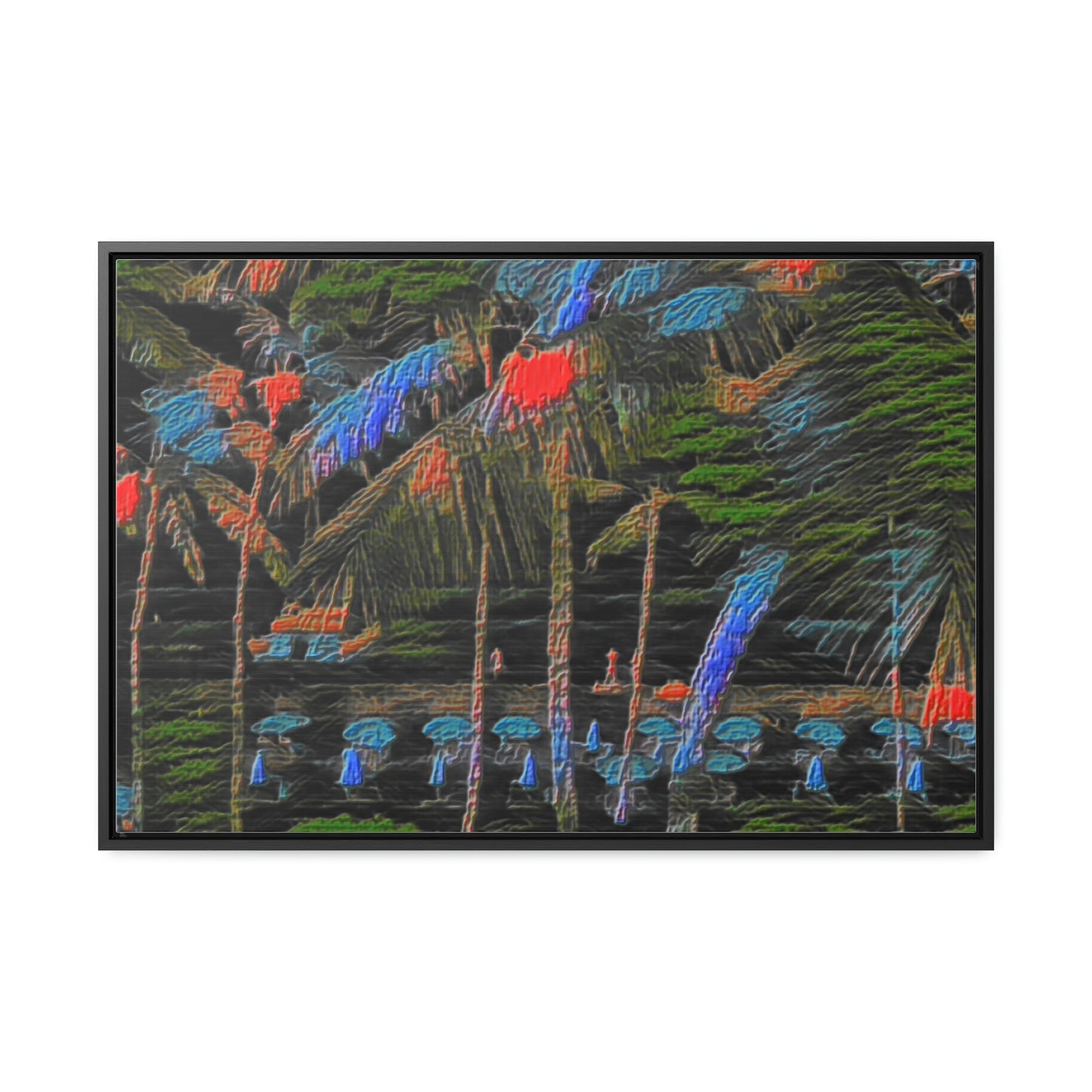 Gallery Canvas Wraps, Horizontal Frame ... "The Royal Hawai'ian: Waikiki Beach_Beach" ... Honolulu, HI ... Ocotber 2014 (Halloween) ... Original Works ...