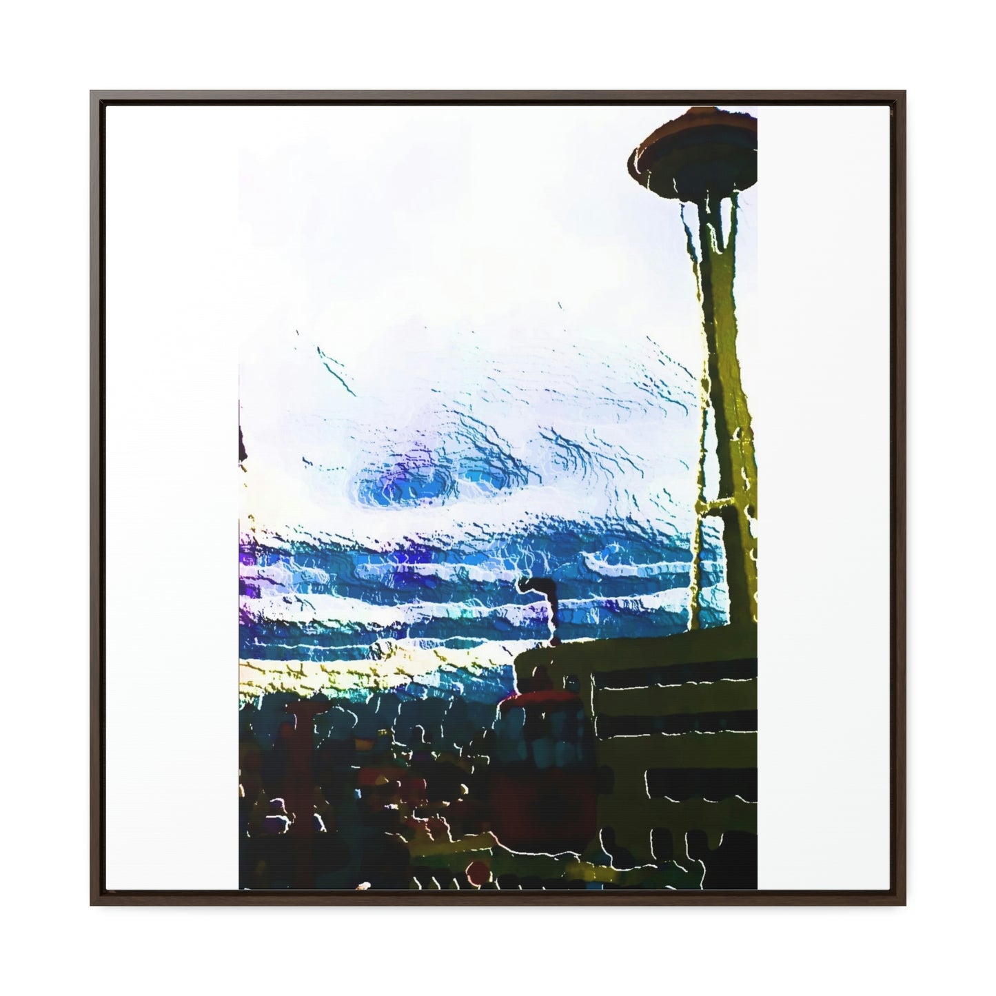 Gallery Canvas Wraps, Square Frame ... Air Tram-Way Gondola & Seattle Space Needle: Seattle World's Fair: 1962 ... Original Works ...