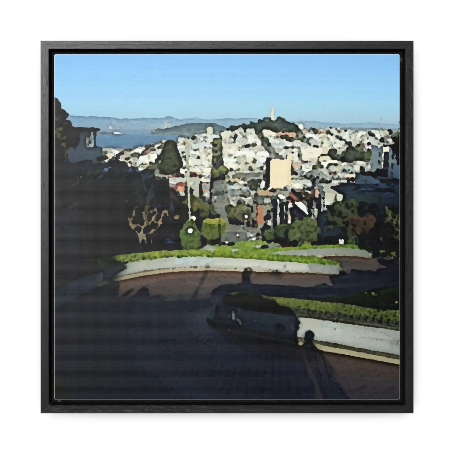 Gallery Canvas Wraps, Square Frame ...  "Lombard Street San Francisco, CA, USA" ... Family Archives 1970's ... Original Works ...
