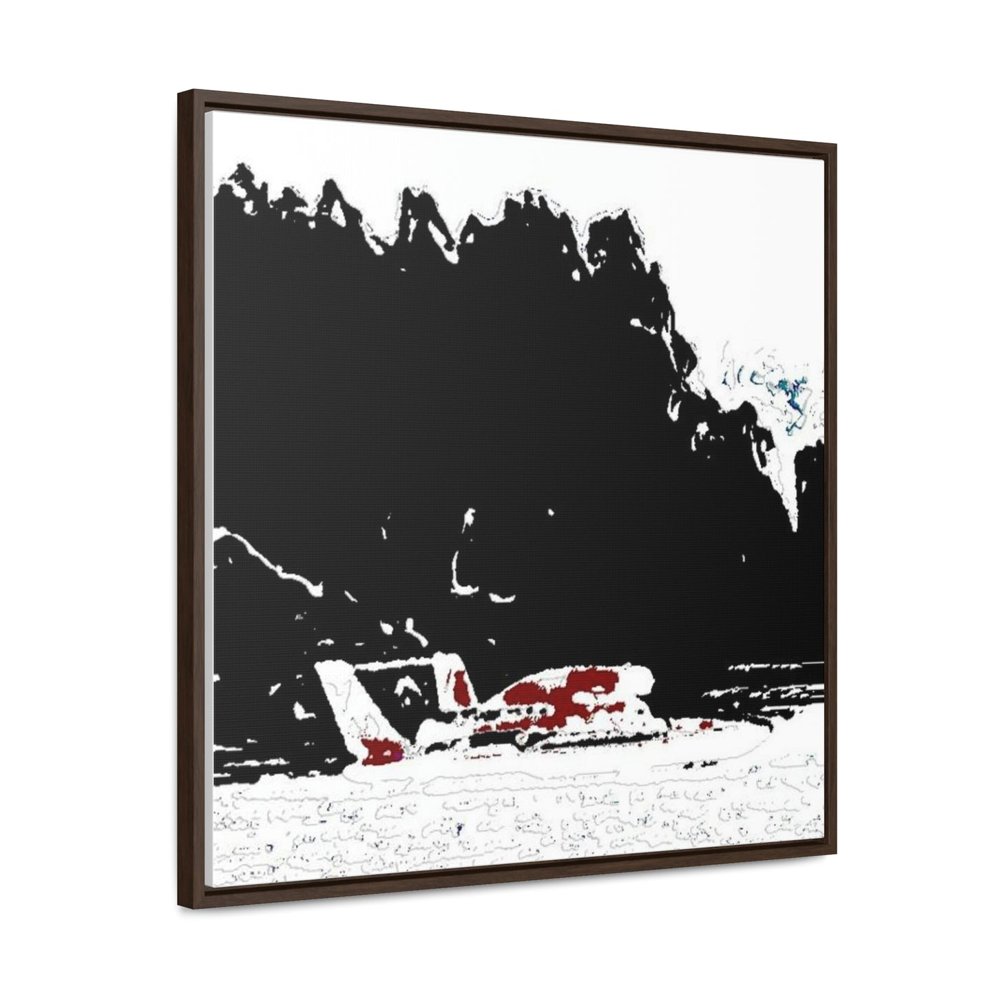 Gallery Canvas Wraps, Square Frame ...  Seattle Columbia Cup On Lake Washington ... "Dave Wilcox Heads For The Win" ... Associate Gift-Photo ... Original Works ...