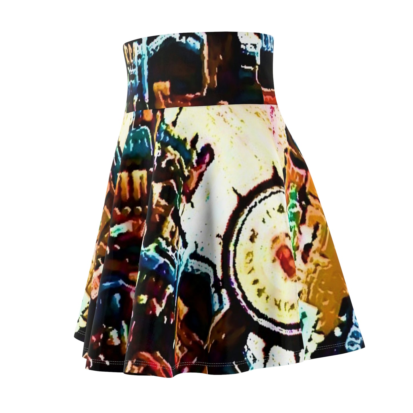 Women's Skater Skirt ... "No.9 Fishermen's Grotto - Fishermen's Wharf, SF, California" ... Family Archives: 1970's ... Original Works ...