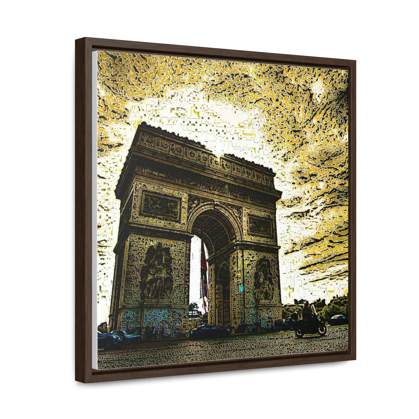 Gallery Canvas Wraps, Square Frame ...  L'Arc de Triomphe ... 'Barbara Joan Bonnell-Holt Photo' ... Circa 1972 ... Oringinal Works ...