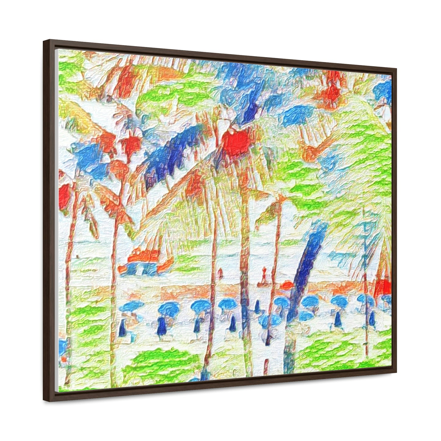 Gallery Canvas Wraps, Horizontal Frame ... "The Royal Hawai'ian: Waikiki Beach_Beach" ... Honolulu, HI ... Ocotber 2014 (Halloween) ... Original Works ...