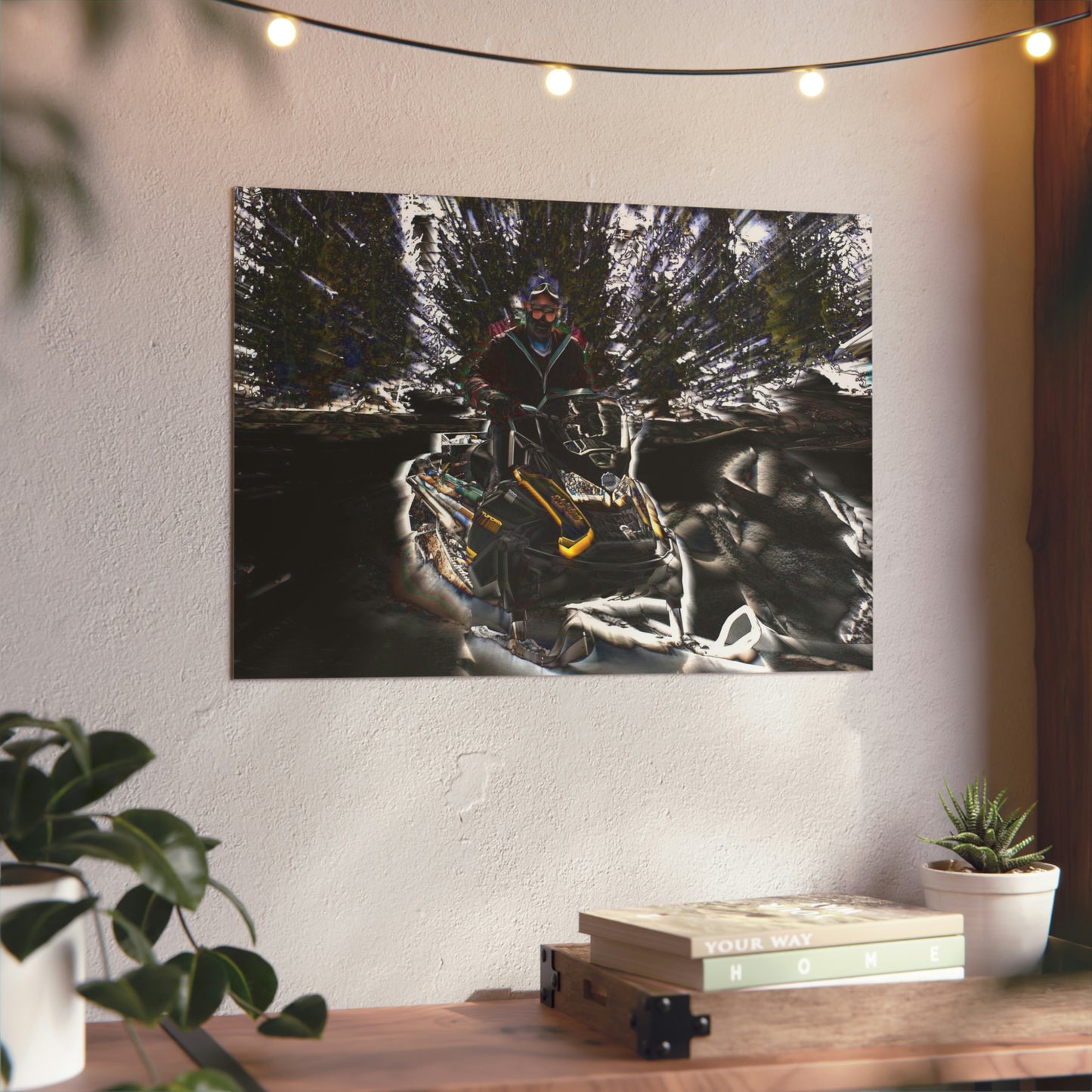 Aluminum Composite Panels ... Snowmobiling The Local Trails ... "A Spring Day" ... March 2021 ... Central Idaho ... Original Works ...