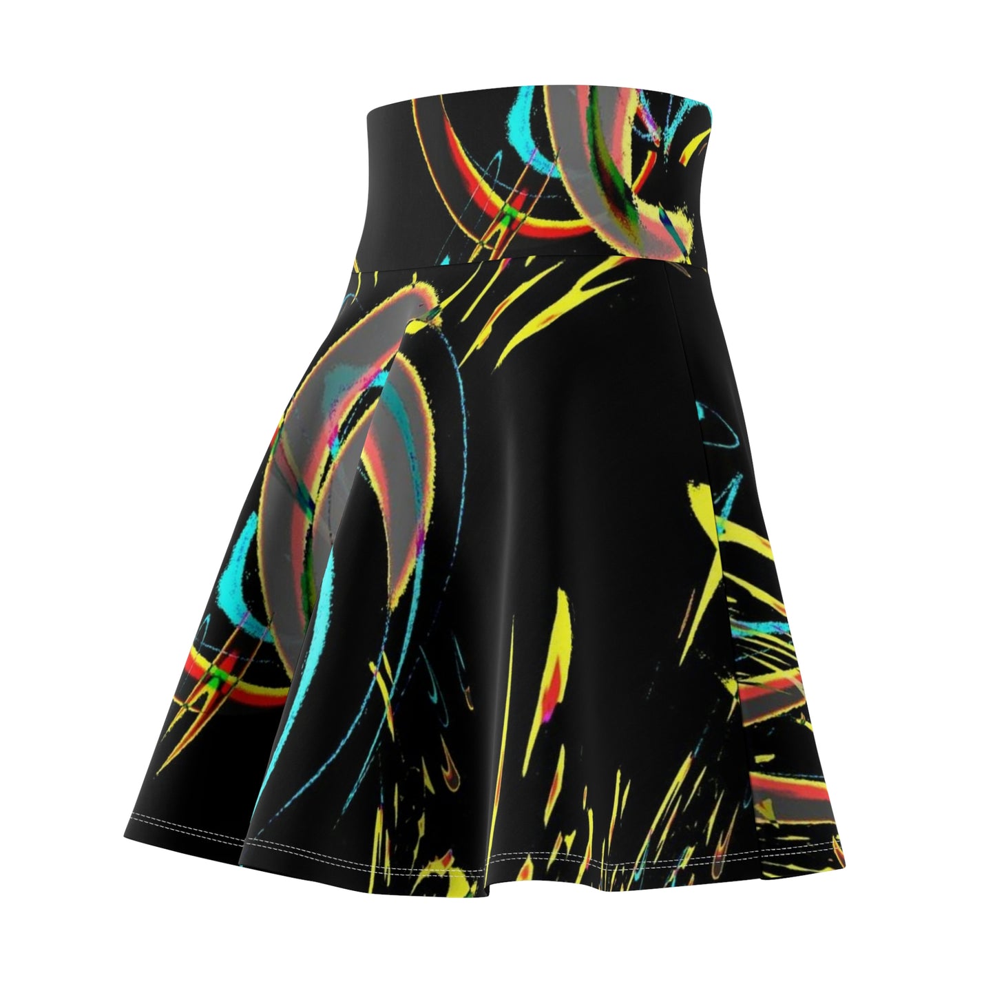Women's Skater Skirt ... "Waning Moon" ... Central Idaho ... October 2022 ... Rendering Time: 22 Hours ... Original Works ...