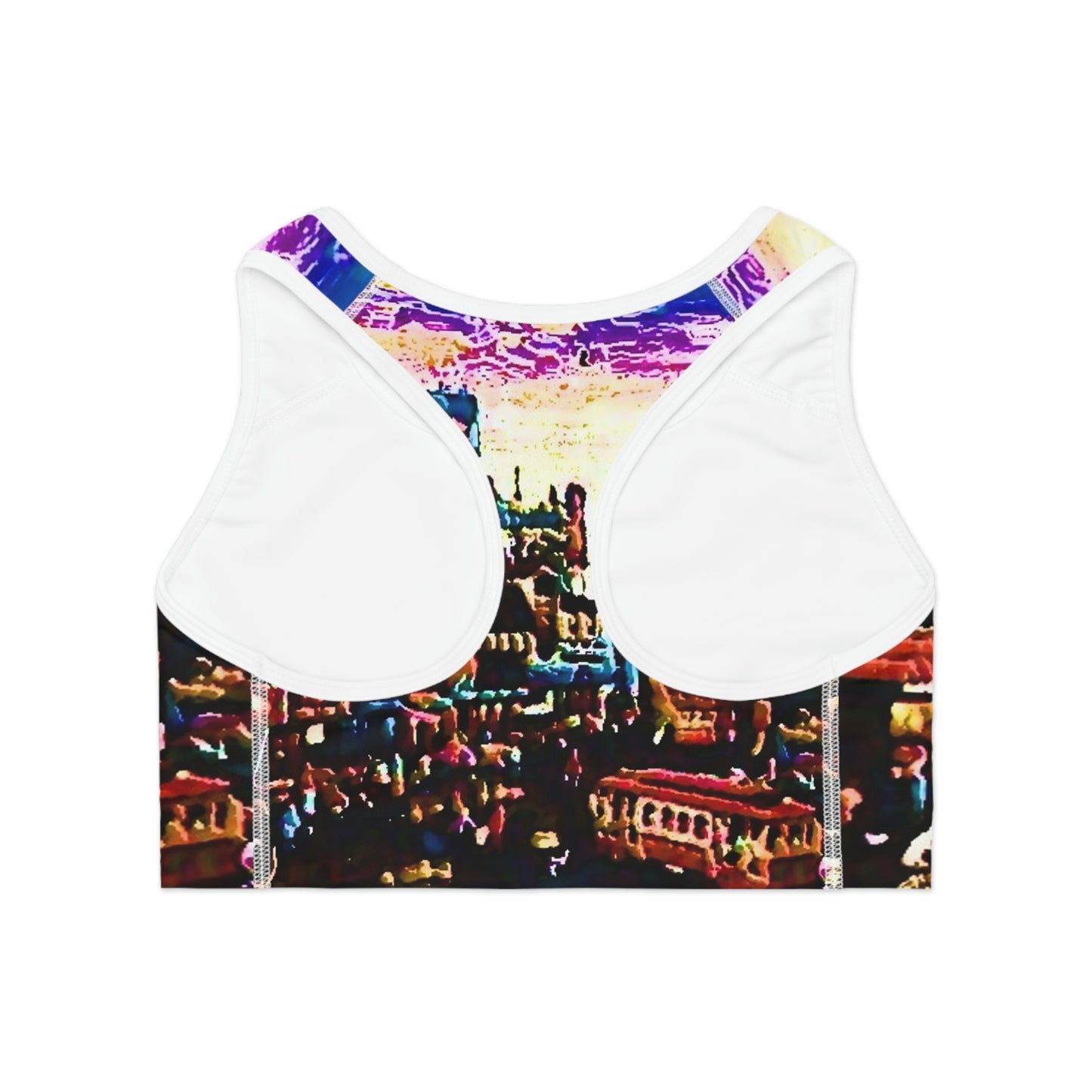 Sports Bra (AOP) ... "No.9 Fishermen's Grotto - Fishermen's Wharf, SF, California" ... Family Archives: 1970's ... Original Works ...