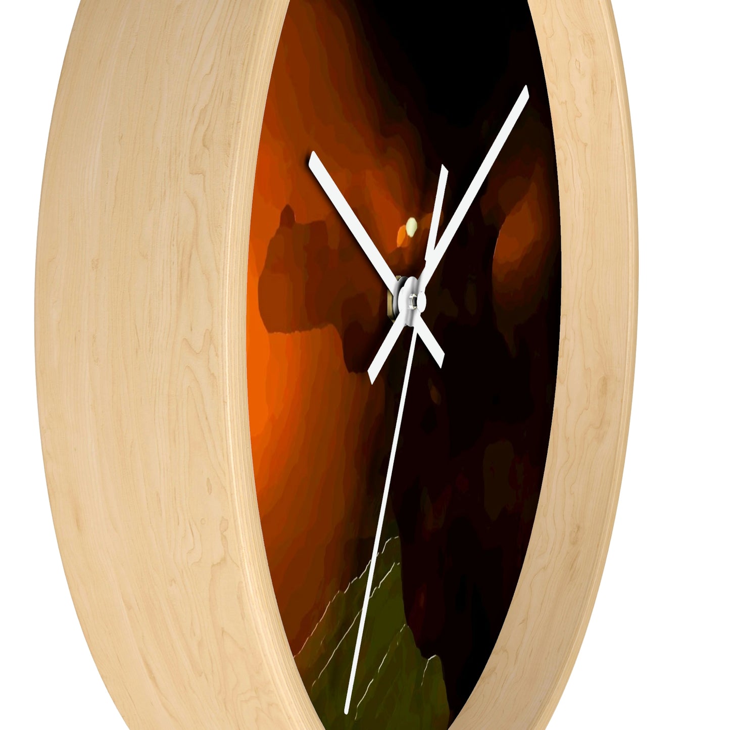 Wall clock ... Ruger .357 Magnum Early-Morning-Target-Practice ... 'Circa April 2022' ... Original Works ...