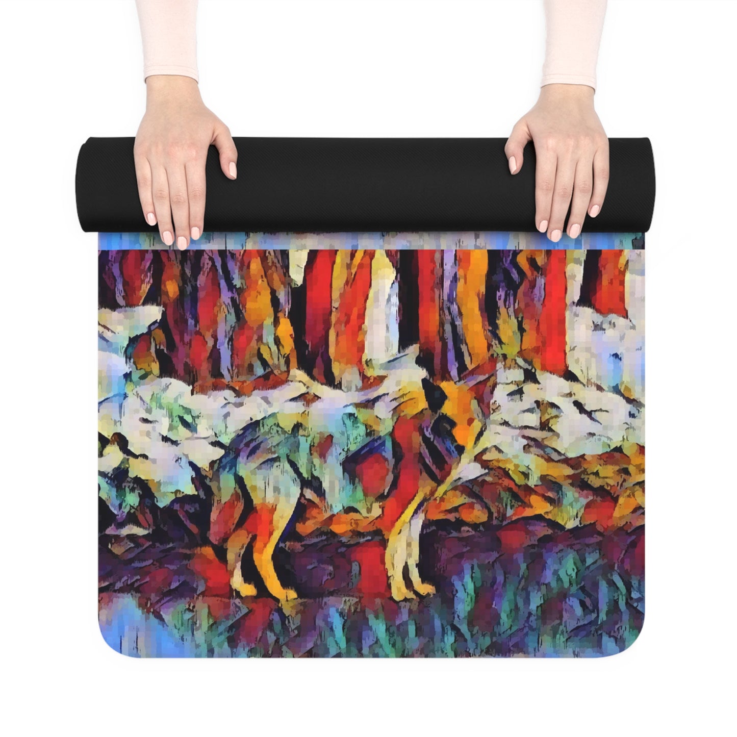Rubber Yoga Mat ... Coyote ... "Yosemite Valley: Circa May23 ... KPH Base Photo" ... Original Works ...