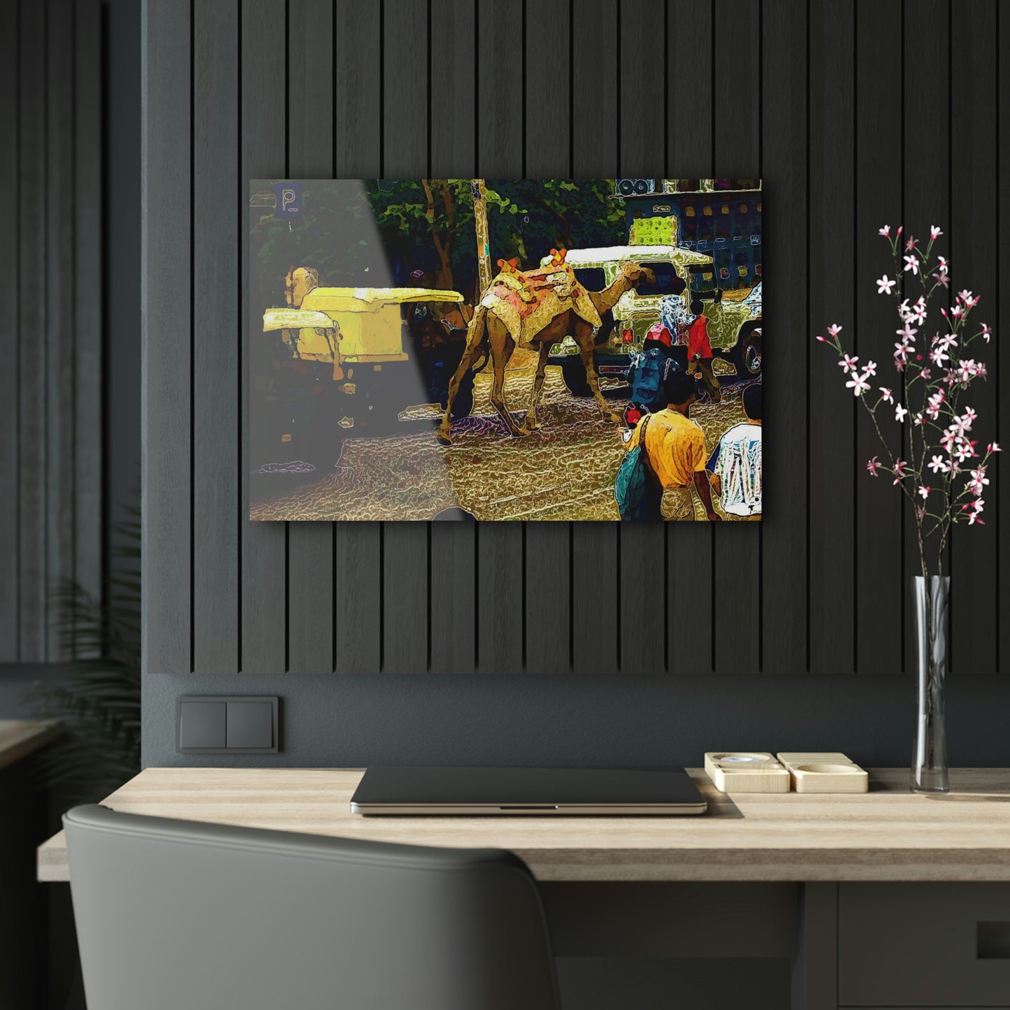 Acrylic Prints ... "Truckin'-Up-To-Buffalo ... 'Oops - Wrong Country' ... Truckin'-Up-To-New Delll -'E' ... " ... (Delhi, India) ... 5July2007. Original Works ...