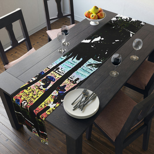 Table Runner (Cotton, Poly) ... "A Beautiful Beach Amongst The Palms" ... The Outrigger Waikiki, Honolulu, Oahu ... Original Works ...
