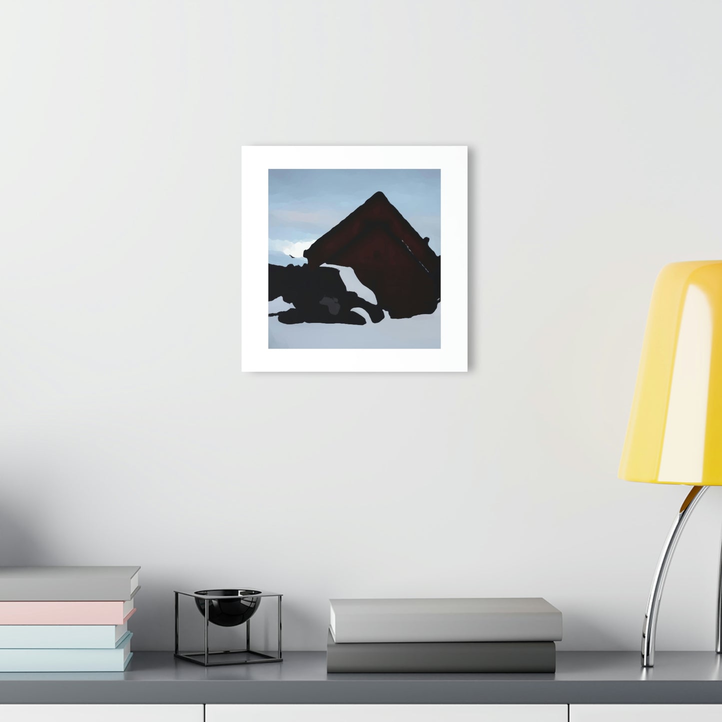 Acrylic Prints (French Cleat Hanging) ... After An Intense Snow Storm ... 'Digging Out' ... A Vehicle & Cabin "In The Mountains" ... March 2023 ... Original Works ...
