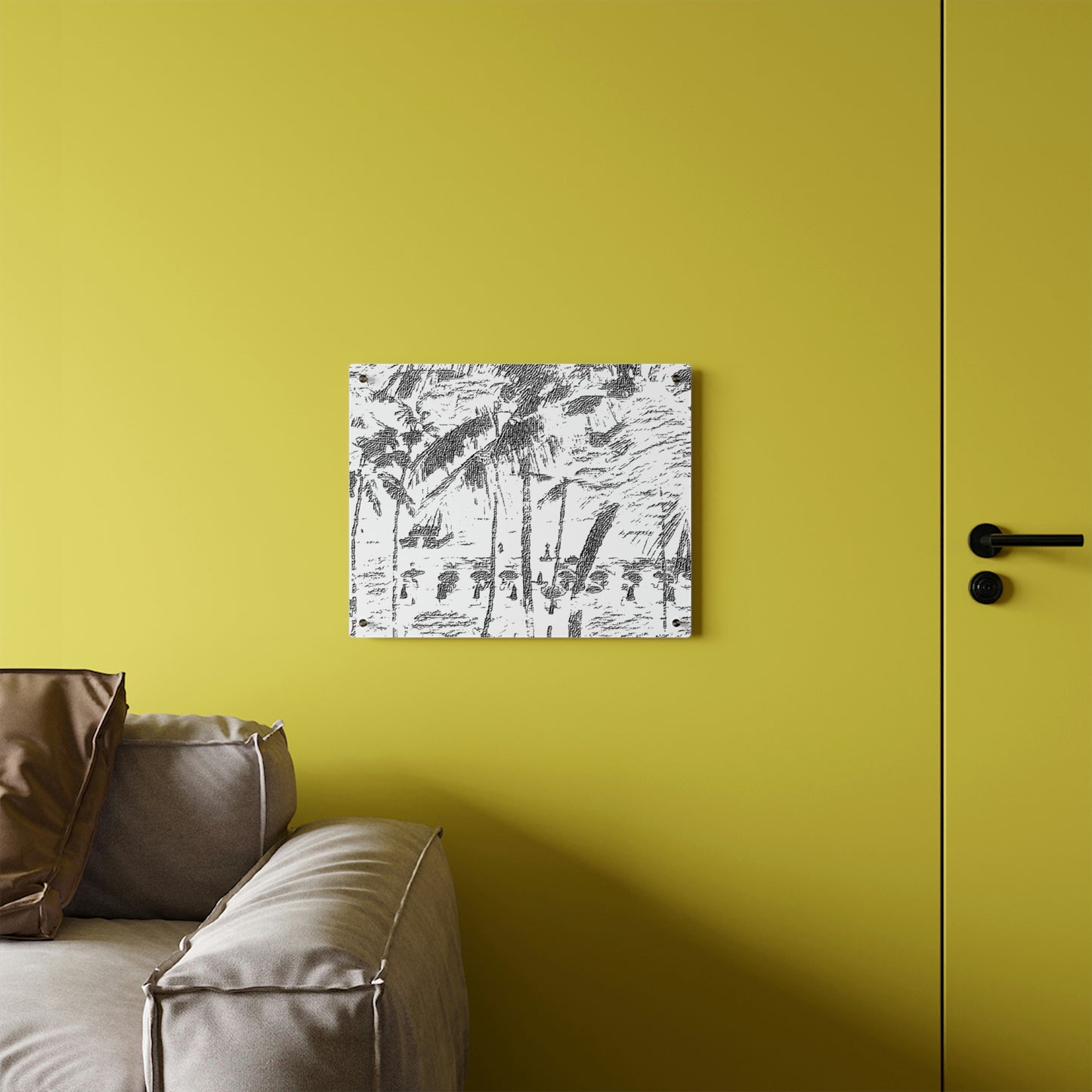Acrylic Wall Art Panels ... "The Royal Hawai'ian: Waikiki Beach_Beach" ... Honolulu, HI ... Ocotber 2014 (Halloween) ... Original Works ...