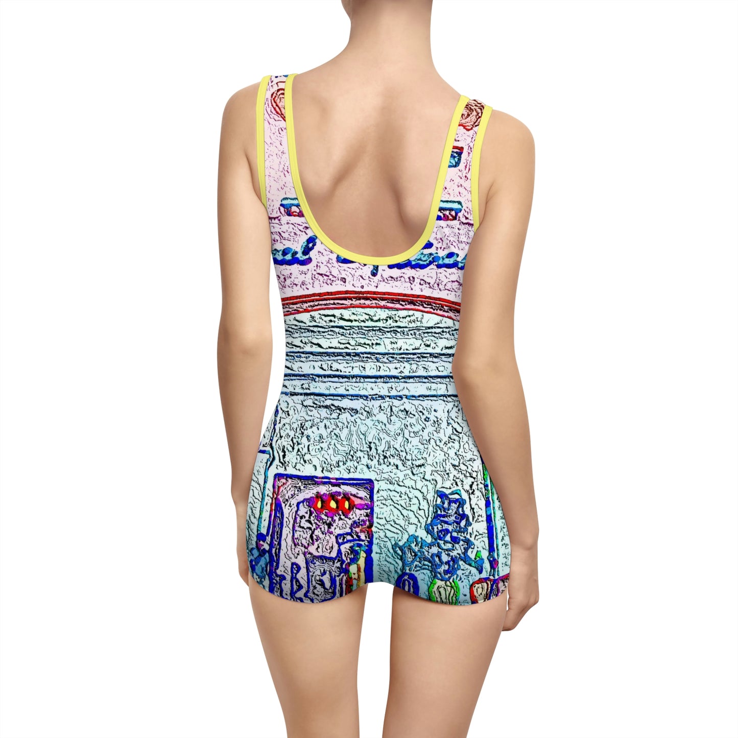 Women's Vintage Swimsuit ... "La Grande Entree" At: 'The Pink Palace' ... The Royal Hawai'ian ... Honolulu, HI ... '27Oct2014' ... Original Works ...