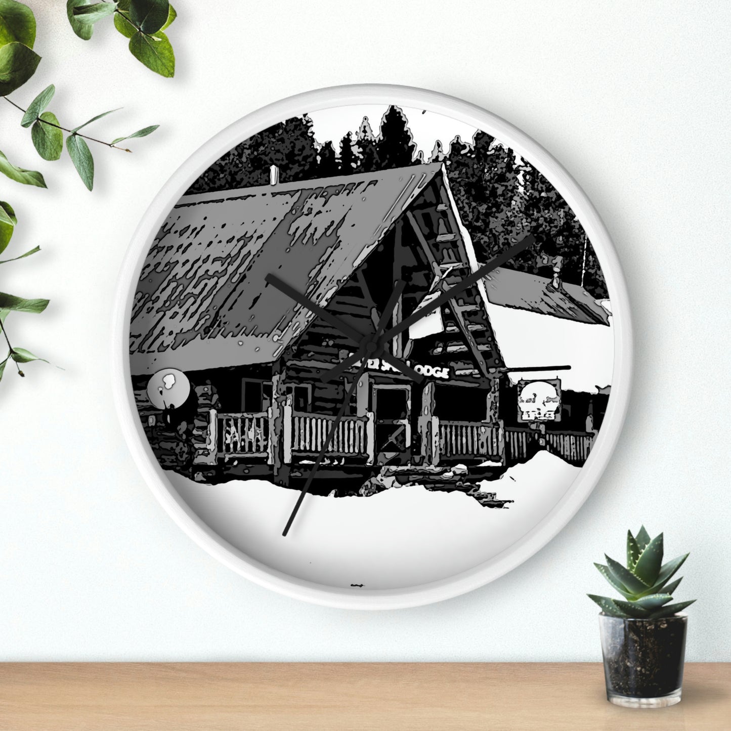 Wall clock ... A Beautiful Lodge & Back-Country Outfitter In A Mountain Town ... 'Dixie, Idaho, November 2022' ... Original Works ...