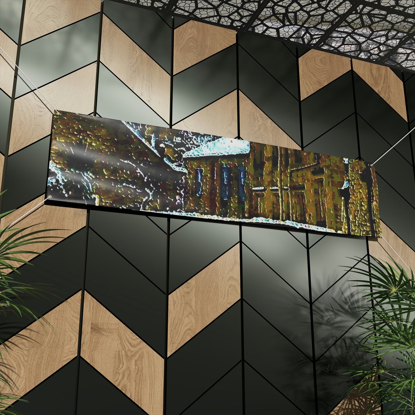 Matte Banner ... Walikng The Streets & Alleys ... 'Strolling The Canals ... '  ... Original Works  ...