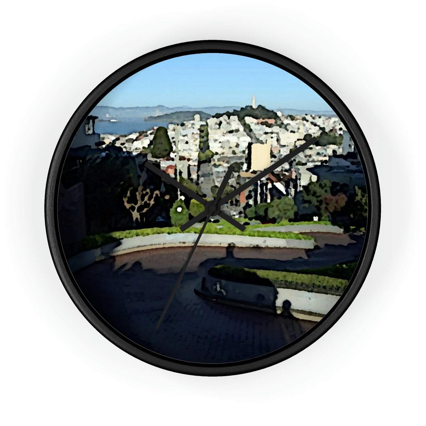 Wall clock ... "Lombard Street San Francisco, CA, USA" ... Family Archives 1970's ... Original Works ...