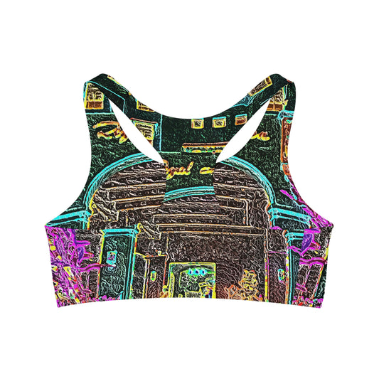 Seamless Sports Bra (AOP) ... "La Grande Entree" At: 'The Pink Palace' ... The Royal Hawai'ian ... Honolulu, HI ... '27Oct2014' ... Original Works ...
