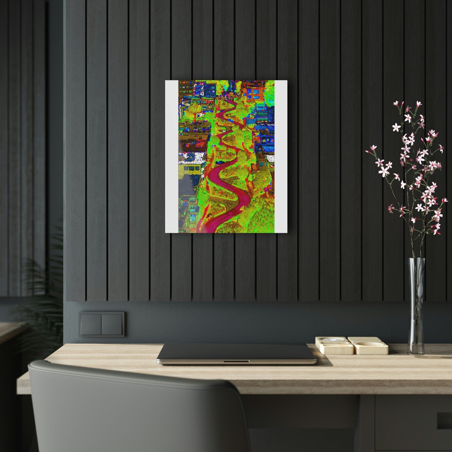 Acrylic Prints ... A Crazy Street ... 'Eight Winding Curve-Switchbacks' ... "Lombard Street, San Francisco, CA' ... Family Archives: 1970's ... Original Works ...