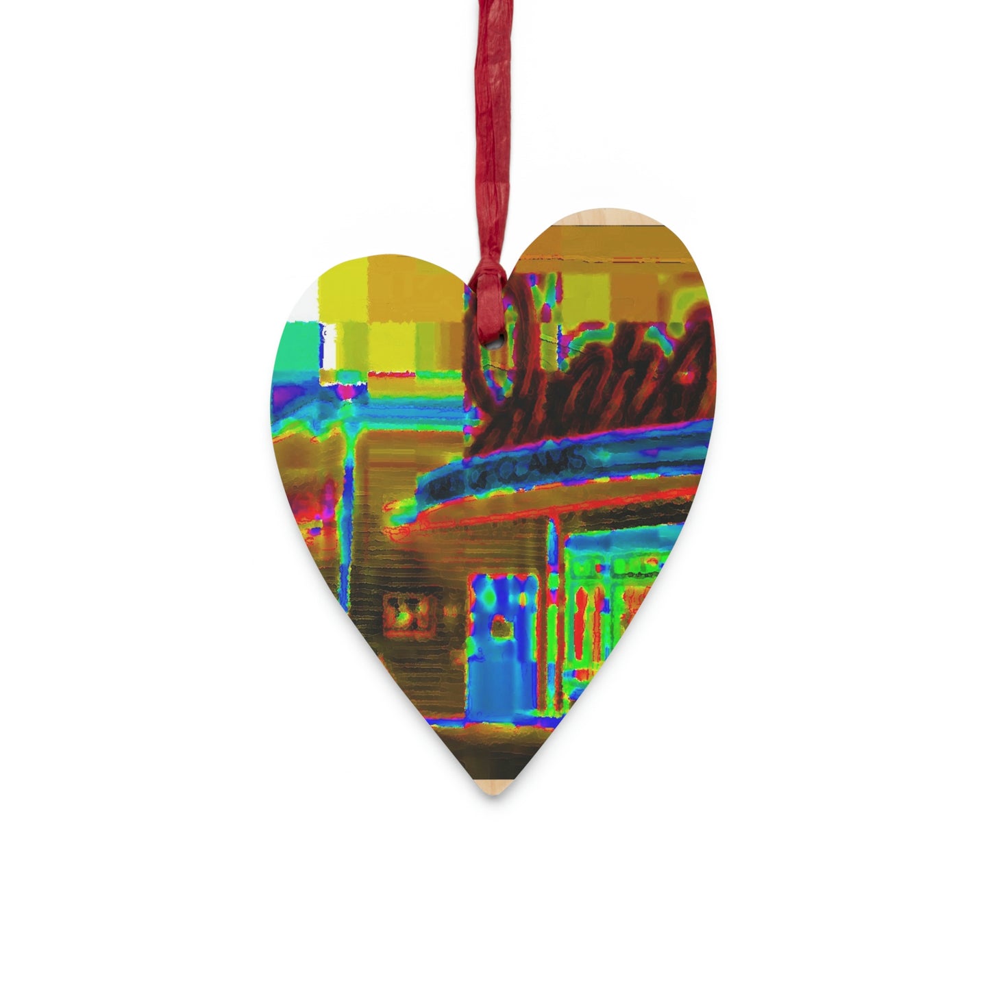 Wooden Ornaments ...  In-A-Hurry & Stressed? ... Remember: Keep "Clam" ... Clam_Happy ...  'Ivars: Seattle Waterfront' ... Personal Archives ... Original Works ...