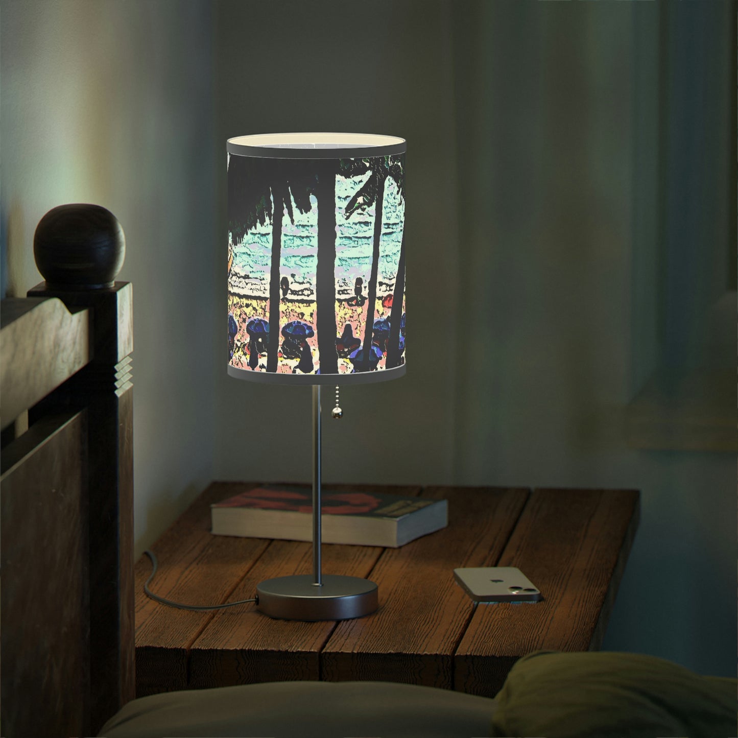 Lamp on a Stand, US|CA plug ... "A Beautiful Beach Amongst The Palms" ... The Outrigger Waikiki, Honolulu, Oahu ... Original Works ...