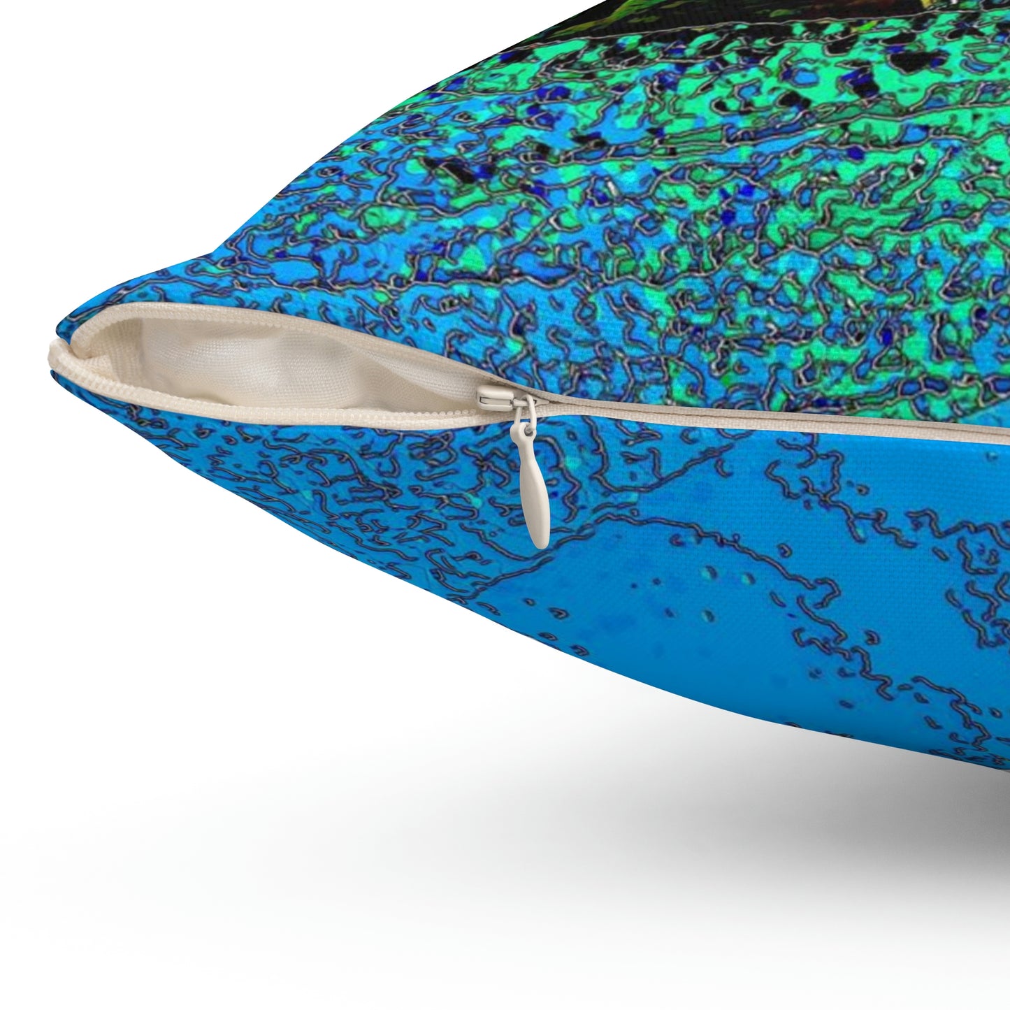 Spun Polyester Square Pillow ... Yep ... "Another Day ... Riding Through The Wilderness ... " ... February 2023 ... Original Works ...