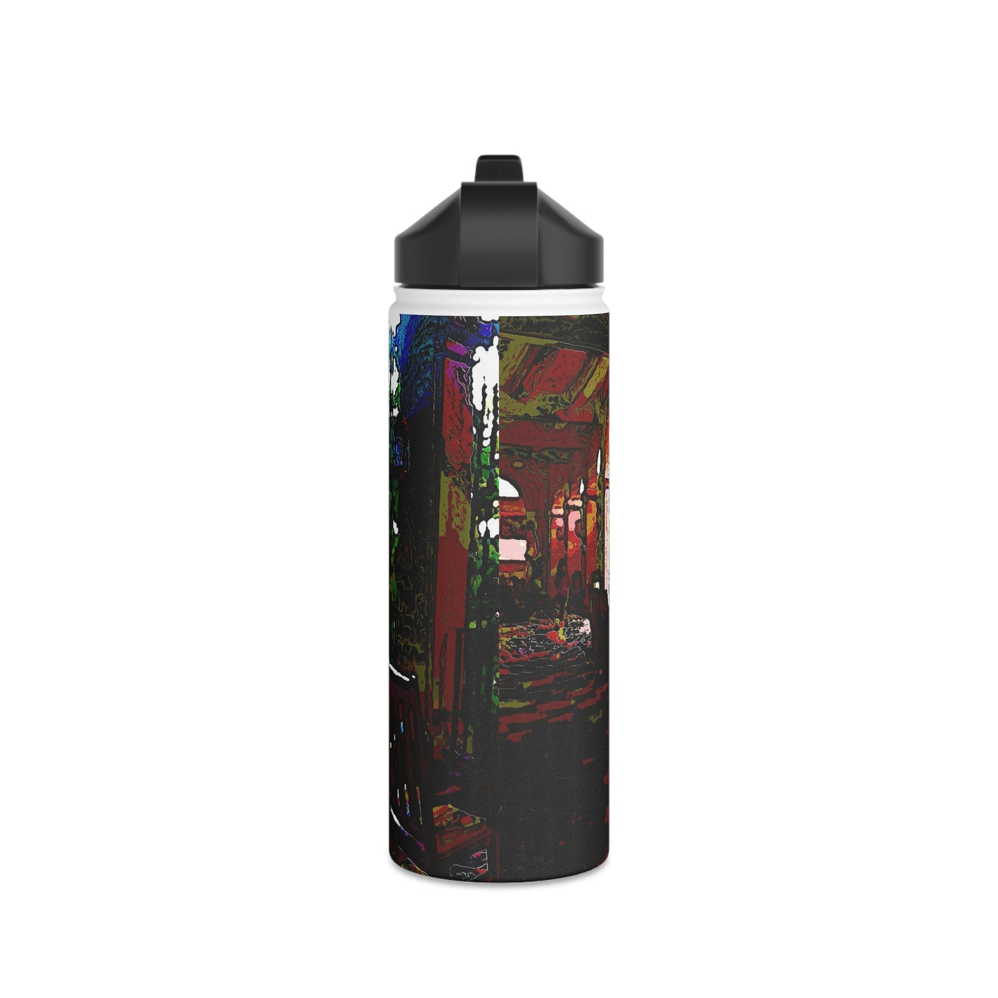 Stainless Steel Water Bottle, Standard Lid ... Lanai & Rocking Chairs At: 'The Pink Palace' ... The Royal Hawai'ian ... Honolulu, HI ... '27Oct2014' ... Original Works ...