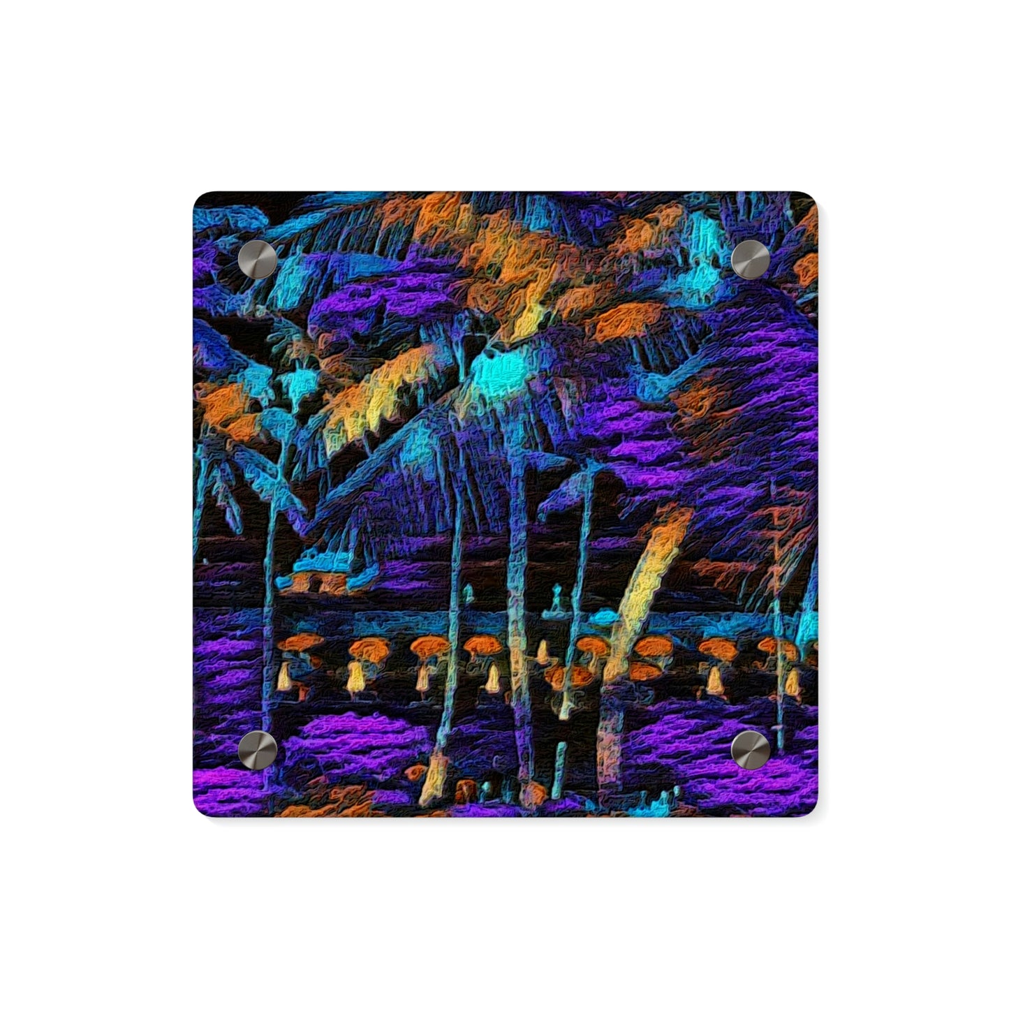 Acrylic Wall Art Panels ... "The Royal Hawai'ian: Waikiki Beach_Beach" ... Honolulu, HI ... Ocotber 2014 (Halloween) ... Original Works ...