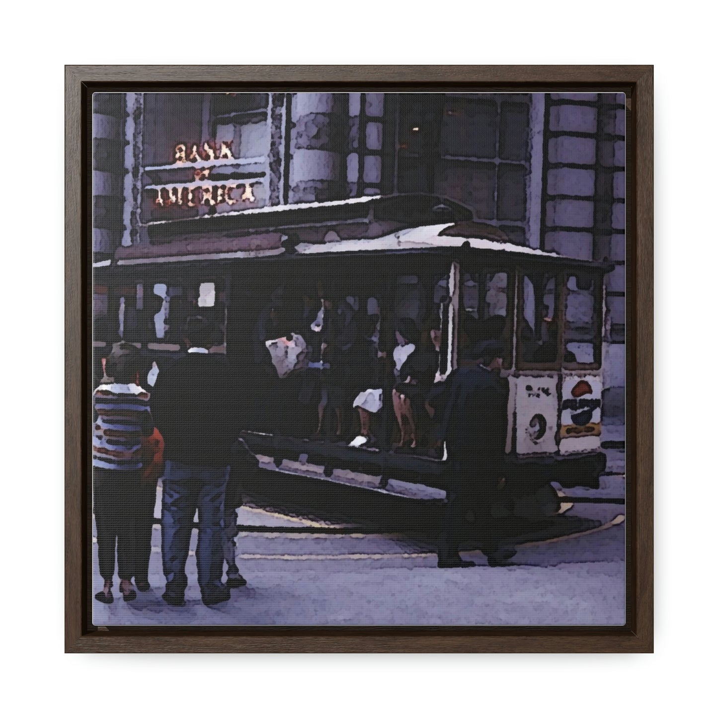 Gallery Canvas Wraps, Square Frame ... San Francisco ... 'Rice-A-Roni-A-San Francisco Treat' ... "A Cable Car Classic" ... Family Archives: 1973 ... Original Works ...
