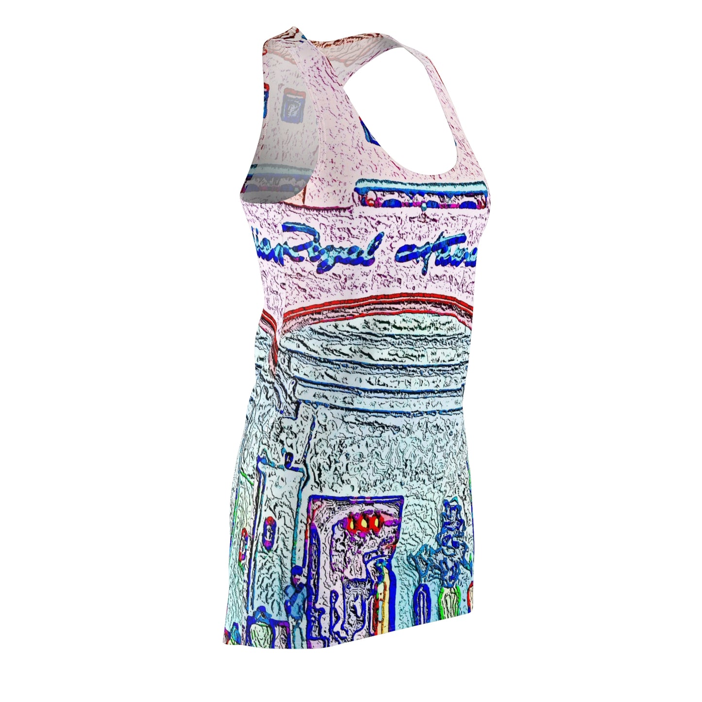 Women's Cut & Sew Racerback Dress ... "La Grande Entree" At: 'The Pink Palace' ... The Royal Hawai'ian ... Honolulu, HI ... '27Oct2014' ... Original Works ...