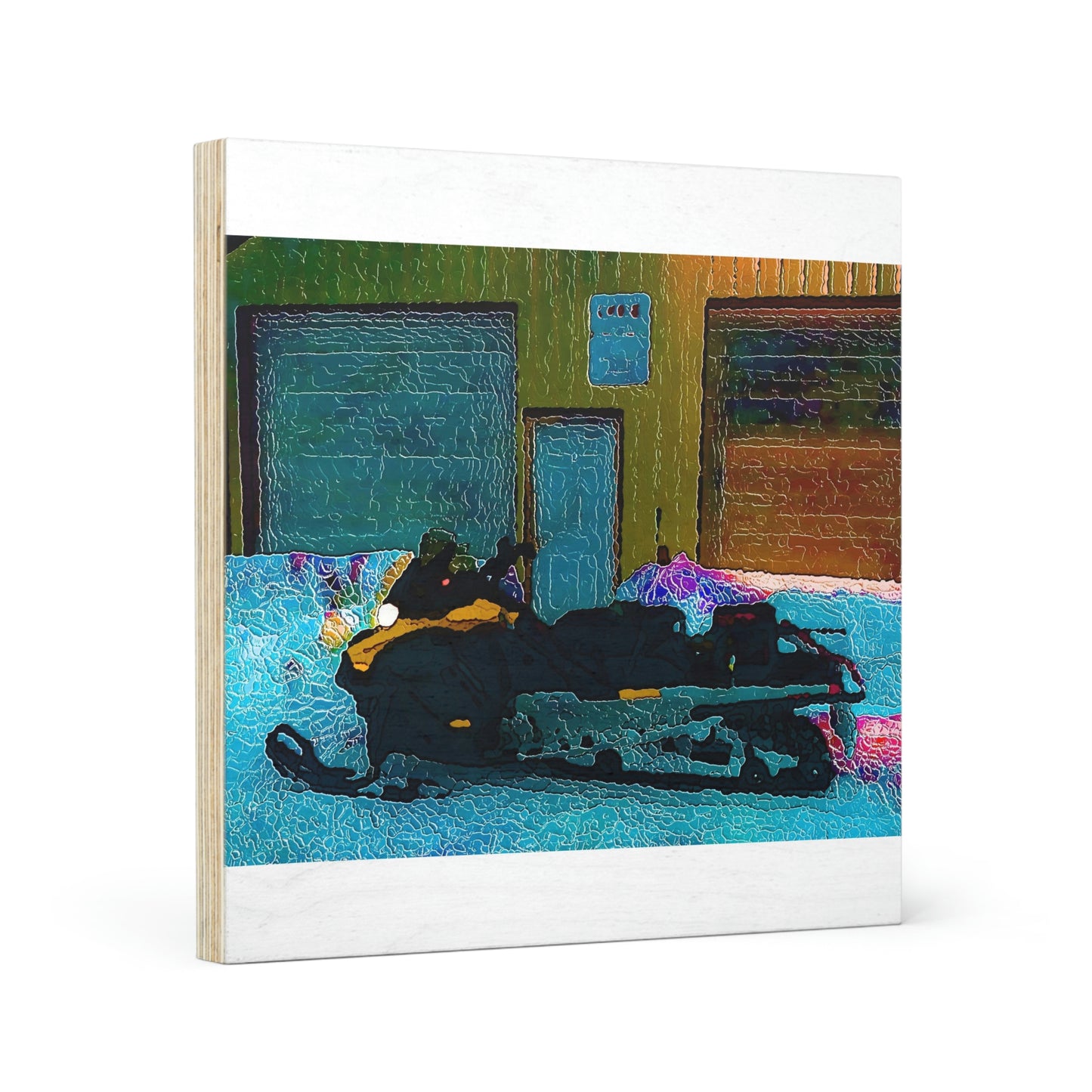 Wood Canvas ... "A Very Colorful & At Rest Snowmobile" ... Downtown Dixie Village, Idaho ... January 2022
