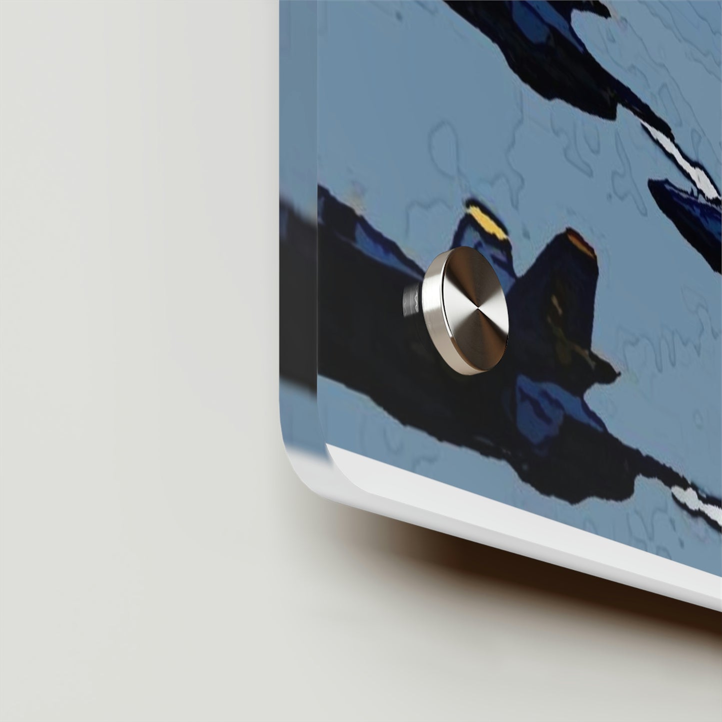 Acrylic Wall Art Panels ... Seattle Seafair ..."Blue Angels Run Over Lake Washington" ... Circa Mid 1980's ... Dr FJ Holt ... Original Works ...
