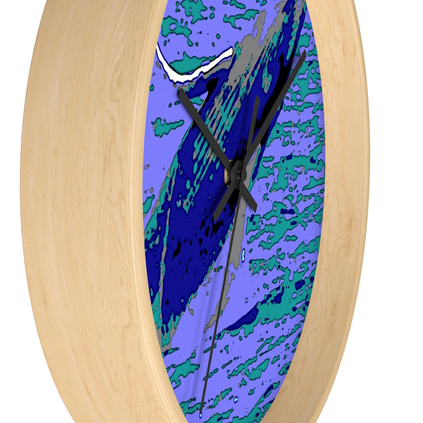 Wall clock .... Baby Humpback Breaching ... Maui, HI: April 2022 ... "Family Archives: KPH" ... Original Works ...
