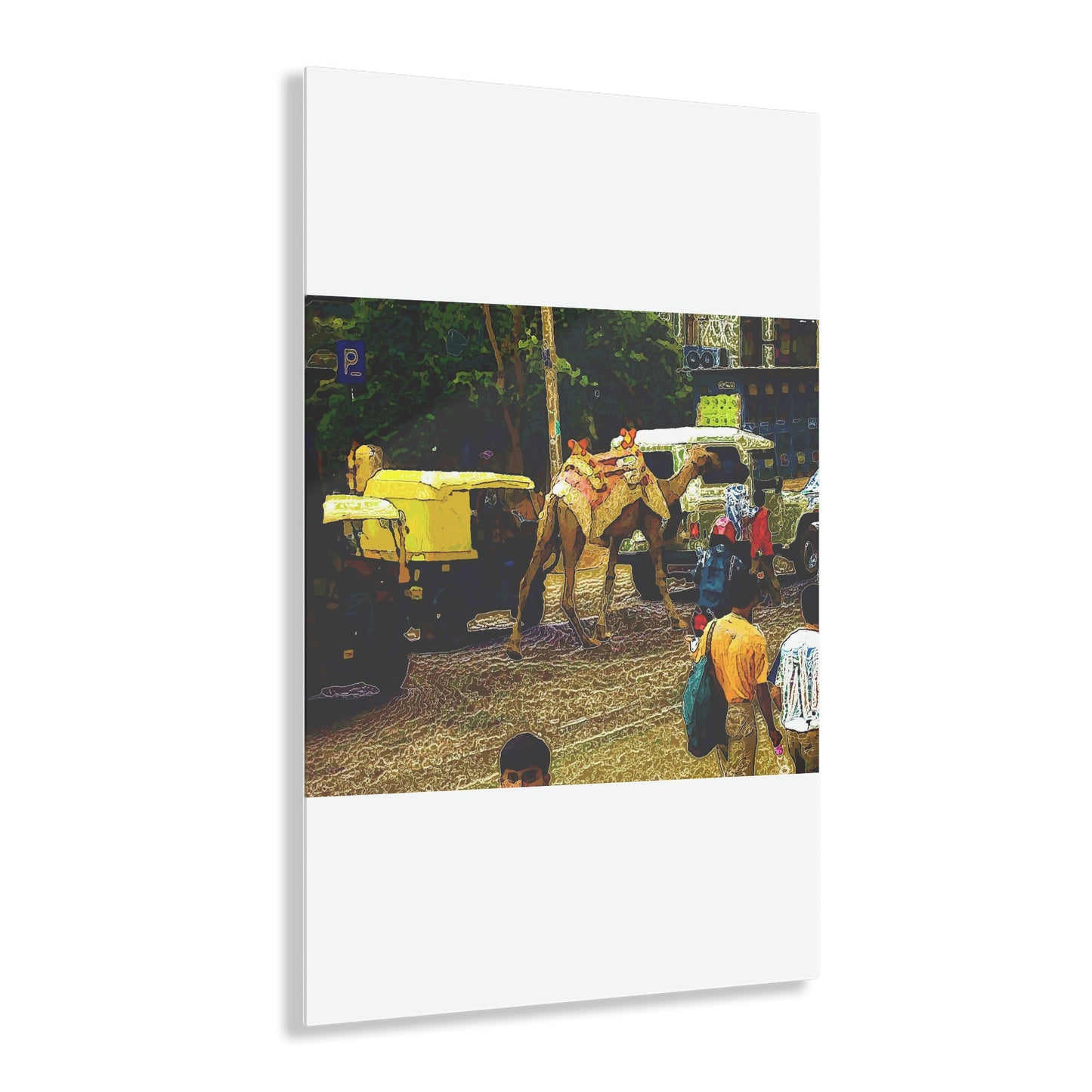 Acrylic Prints ... "Truckin'-Up-To-Buffalo ... 'Oops - Wrong Country' ... Truckin'-Up-To-New Delll -'E' ... " ... (Delhi, India) ... 5July2007. Original Works ...