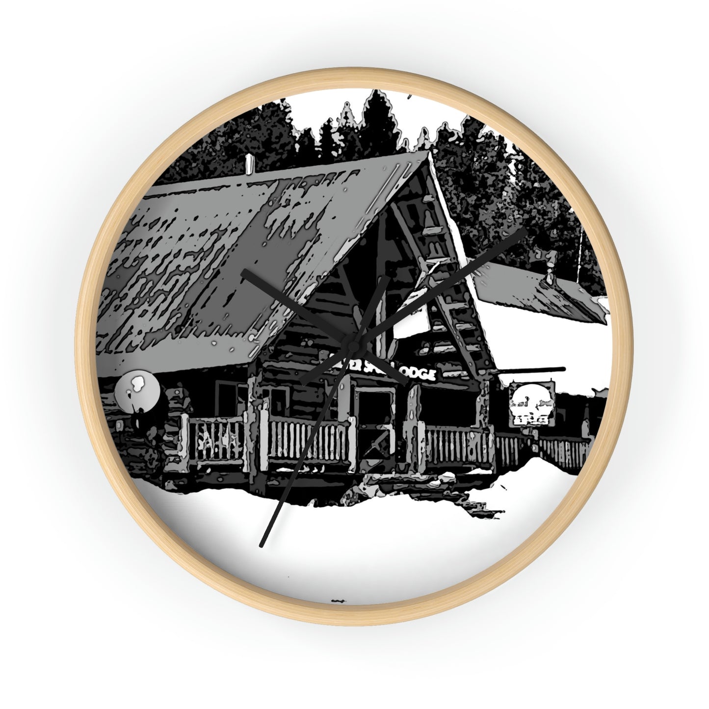 Wall clock ... A Beautiful Lodge & Back-Country Outfitter In A Mountain Town ... 'Dixie, Idaho, November 2022' ... Original Works ...