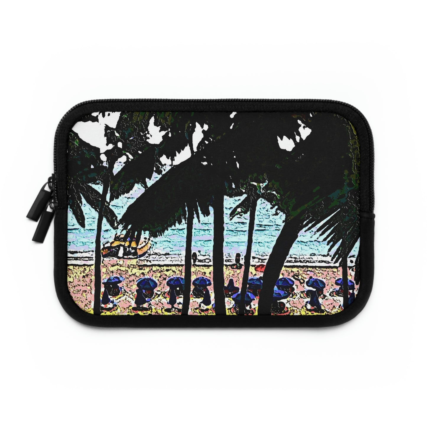 Laptop Sleeve ... "A Beautiful Beach Amongst The Palms" ... The Outrigger Waikiki, Honolulu, Oahu ... Original Works ...