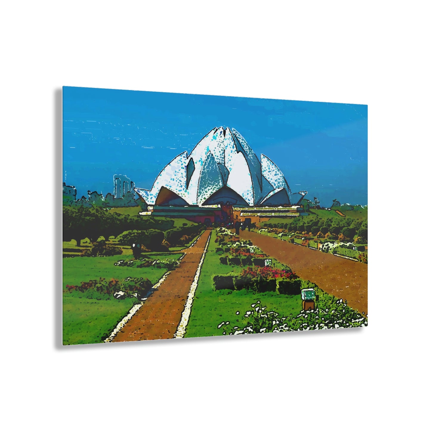 Acrylic Prints ... 'Bahai'i House-Of-Worship' ... "Lotus Temple: Delhi, India, 2008" ... Original Works ...