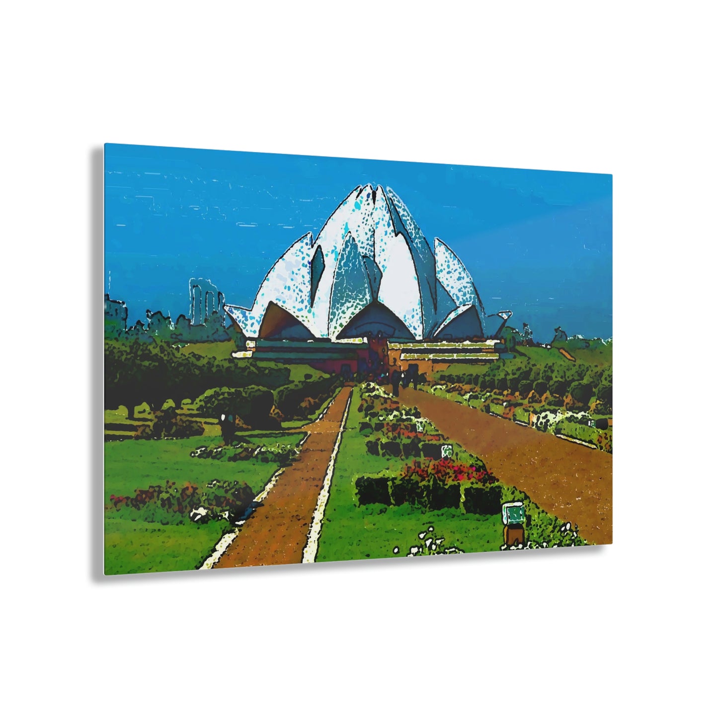 Acrylic Prints ... 'Bahai'i House-Of-Worship' ... "Lotus Temple: Delhi, India, 2008" ... Original Works ...