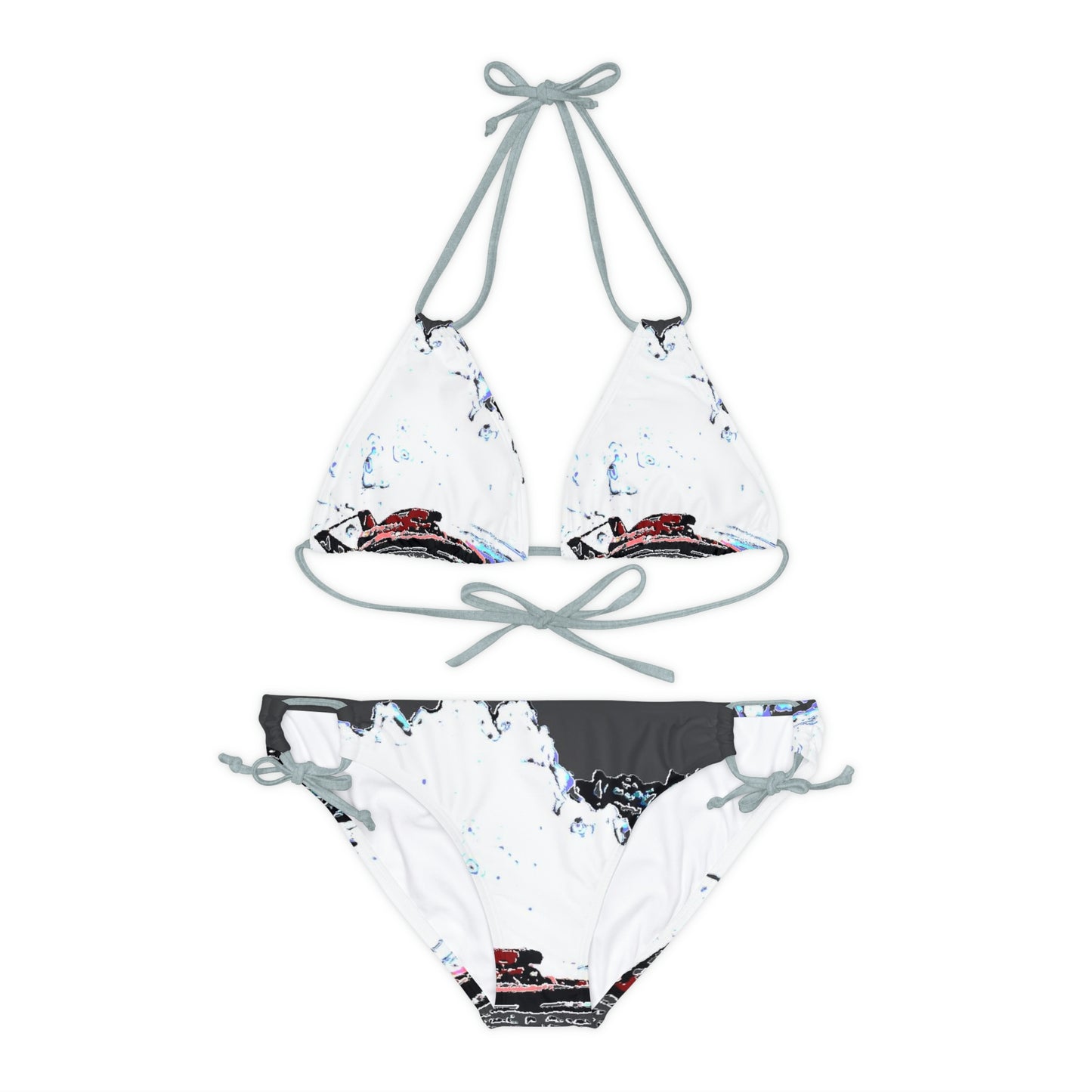 Strappy Bikini Set ... Seattle Columbia Cup On Lake Washington ... "Dave Wilcox Heads For The Win" ... Associate Gift-Photo ... Original Works ...